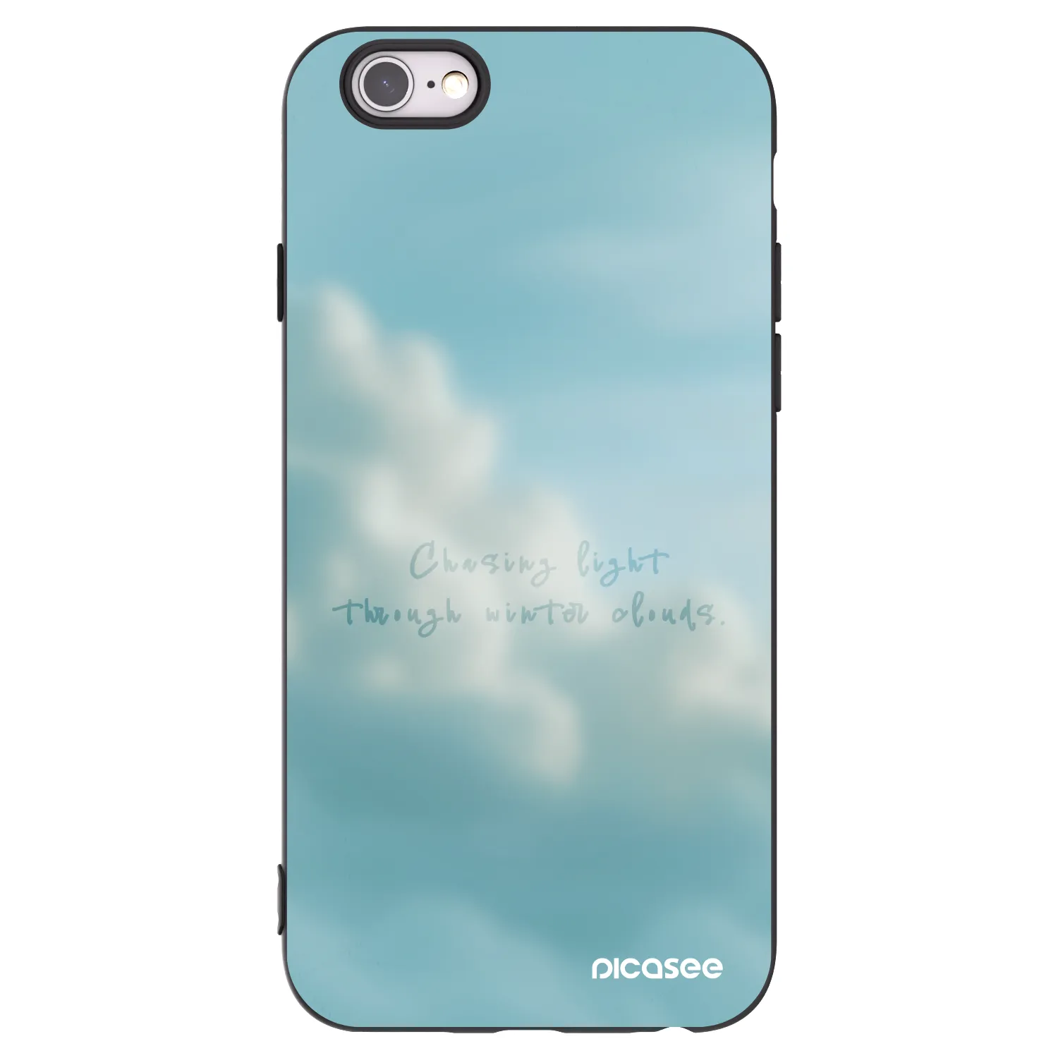Picasee silikonowe czarne etui na Apple iPhone 6/6S - CHASiNG LIGHT