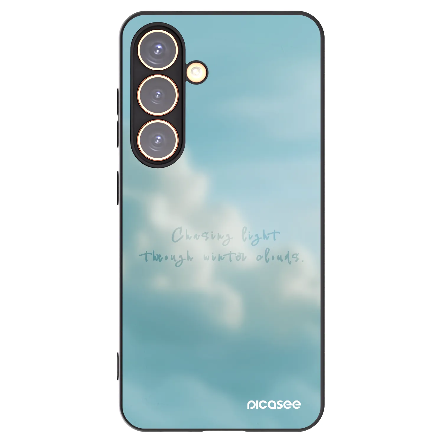 Picasee silikonowe czarne etui na Samsung Galaxy S24 S921B 5G - CHASiNG LIGHT