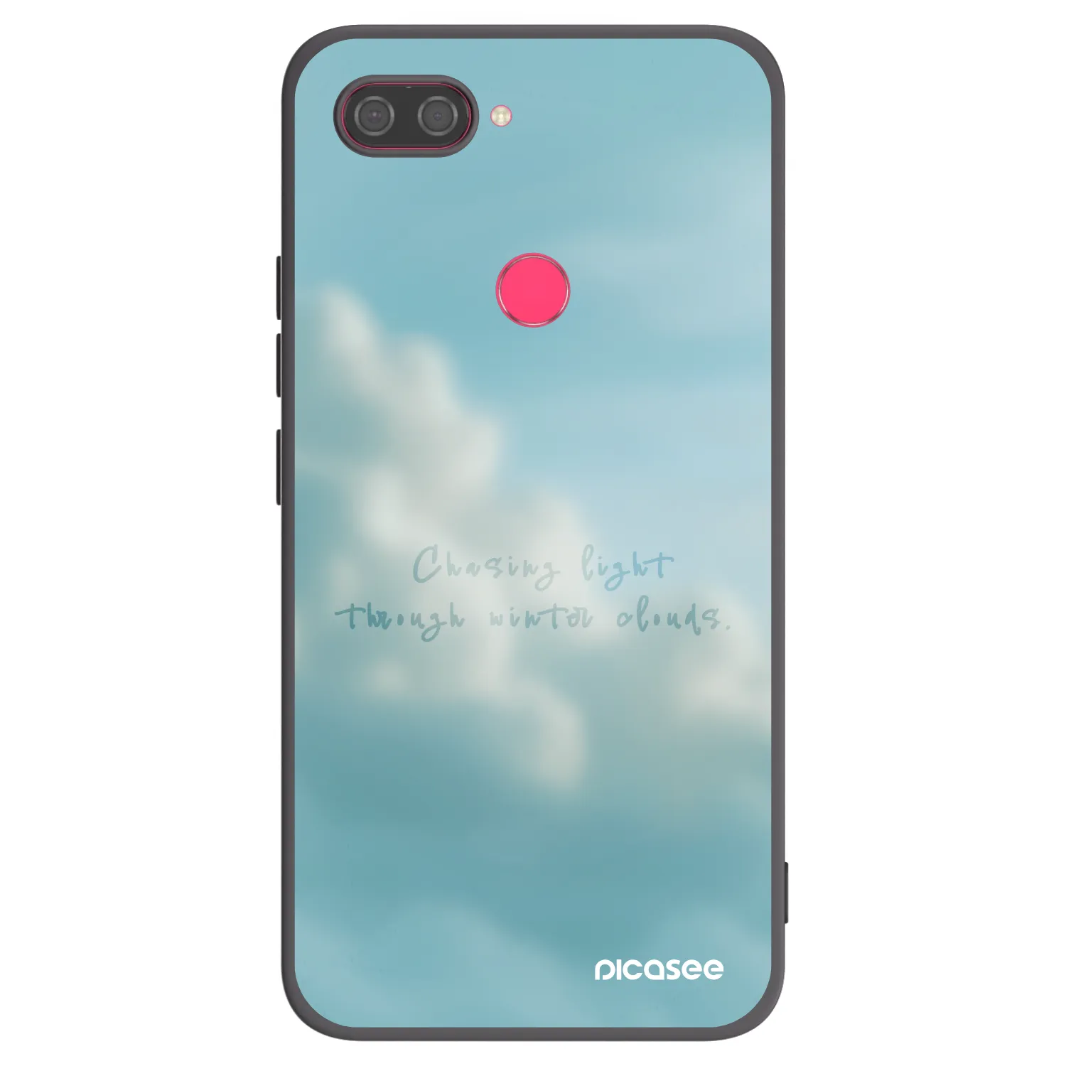 Picasee silikonowe czarne etui na Xiaomi Mi 8 Lite - CHASiNG LIGHT