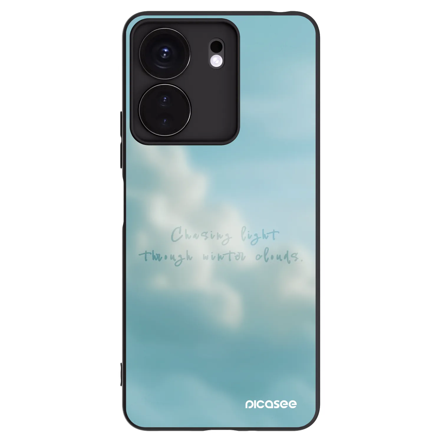 Picasee silikonowe czarne etui na Xiaomi Redmi 13C 4G - CHASiNG LIGHT