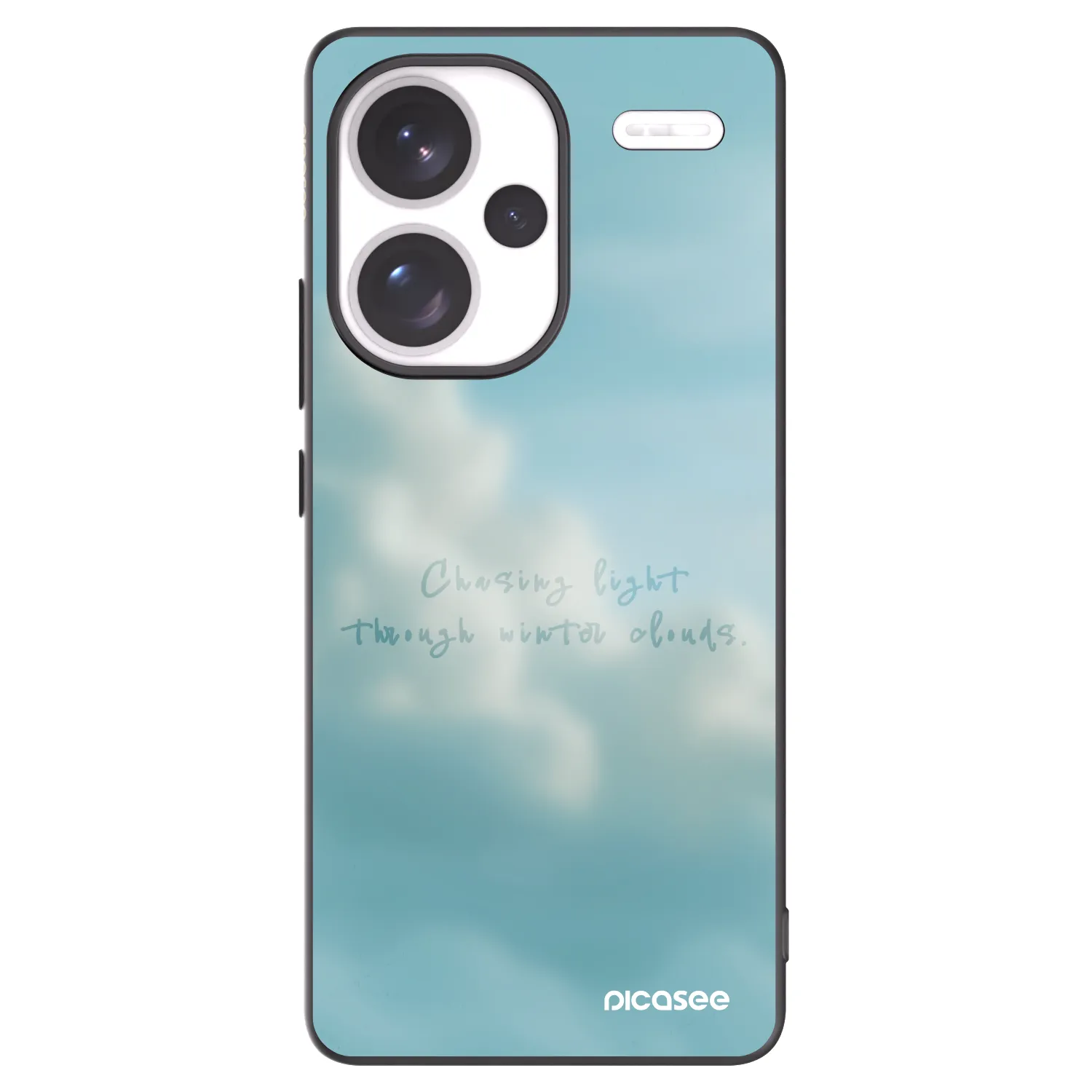 Picasee silikonowe czarne etui na Xiaomi Redmi Note 13 Pro+ 5G - CHASiNG LIGHT