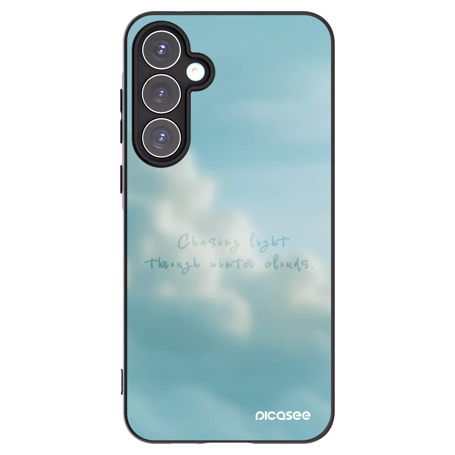 Picasee silikonowe czarne etui na Samsung Galaxy A55 5G A556B - CHASiNG LIGHT