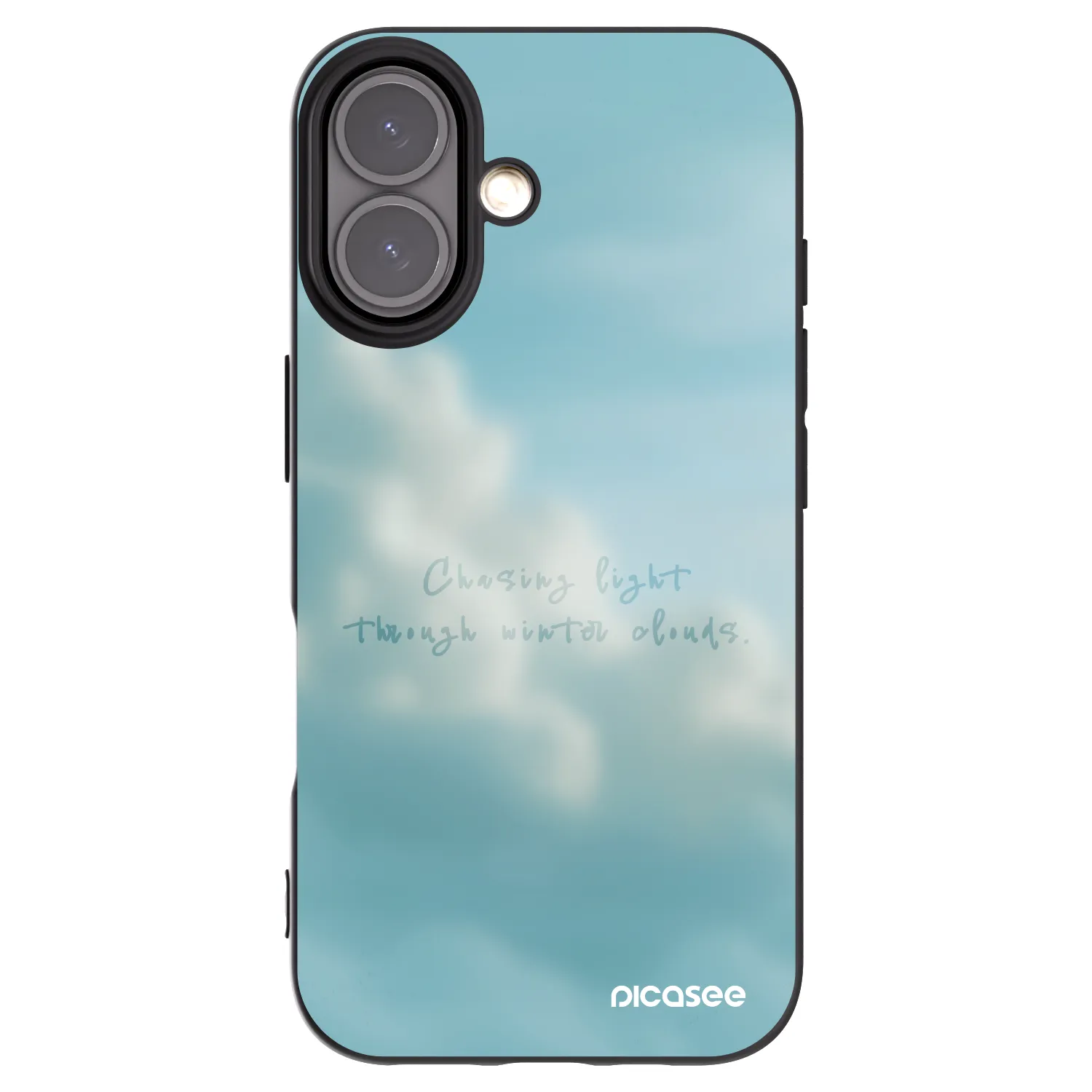Picasee silikonowe czarne etui na Apple iPhone 16 - CHASiNG LIGHT