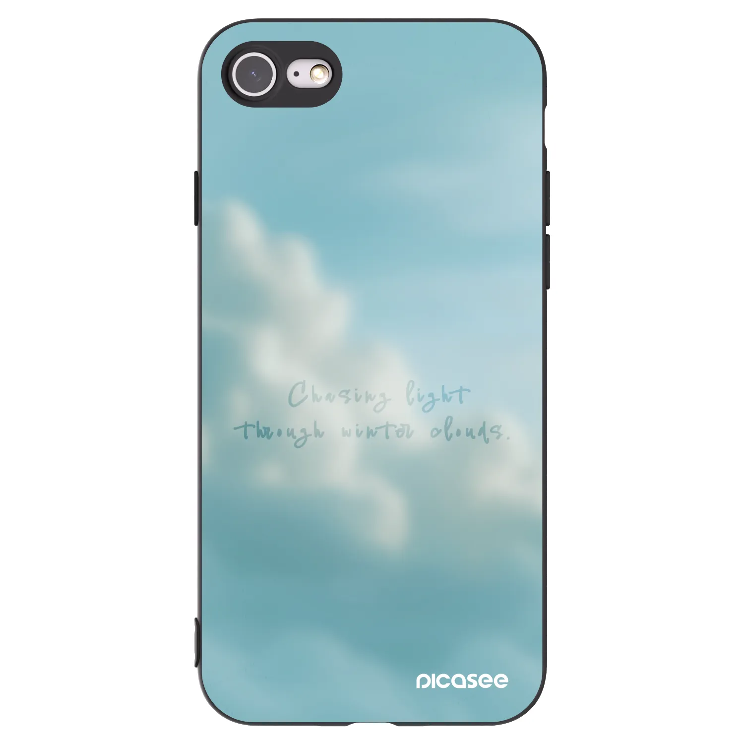 Picasee silikonowe czarne etui na Apple iPhone 8 - CHASiNG LIGHT