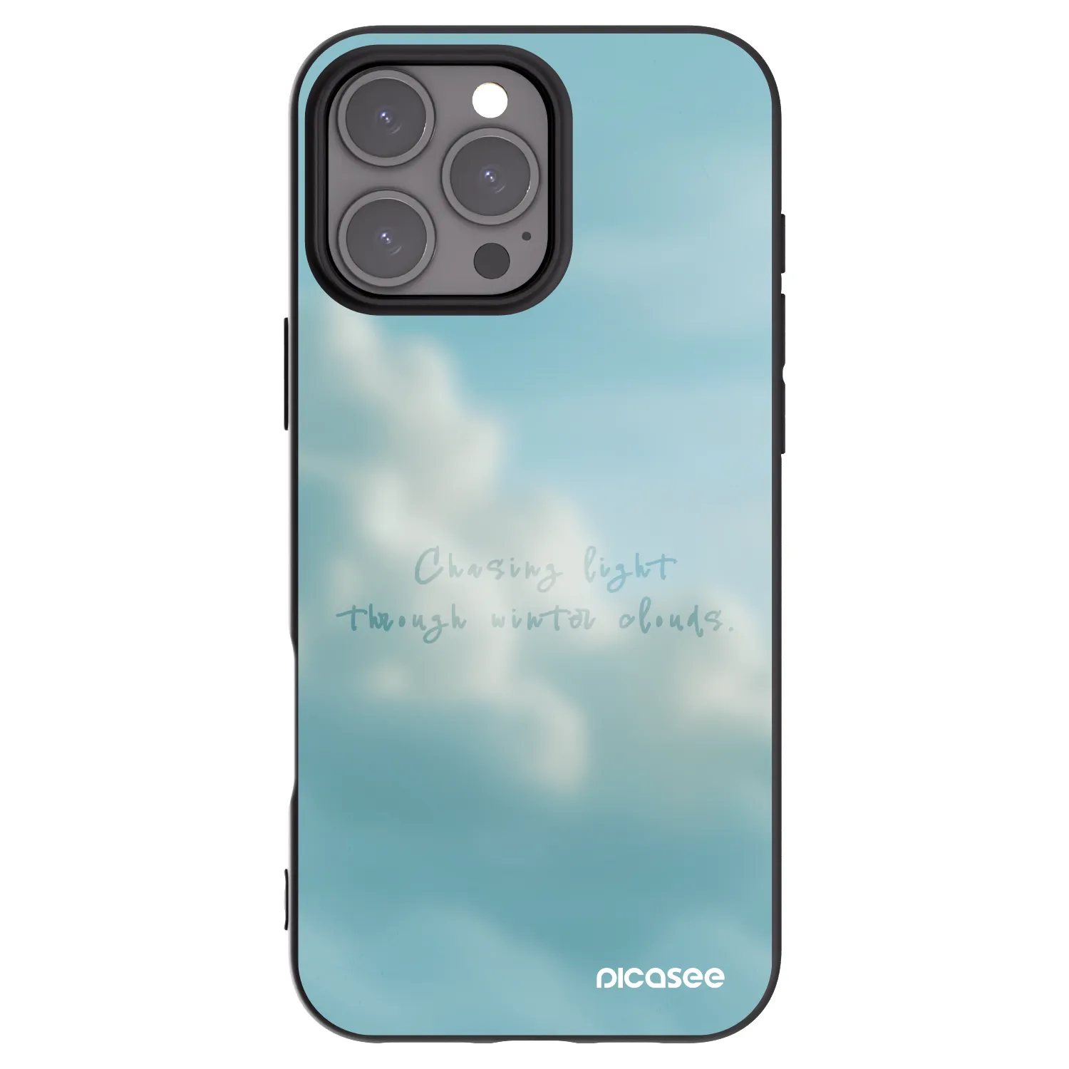 Picasee silikonowe czarne etui na Apple iPhone 16 Pro Max - CHASiNG LIGHT