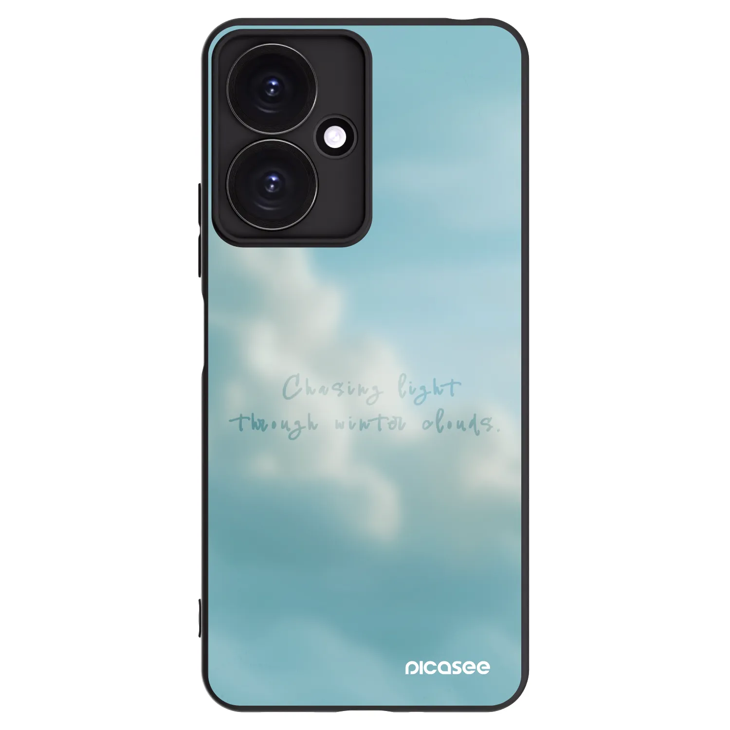 Picasee silikonowe czarne etui na Xiaomi Redmi 13C 5G - CHASiNG LIGHT