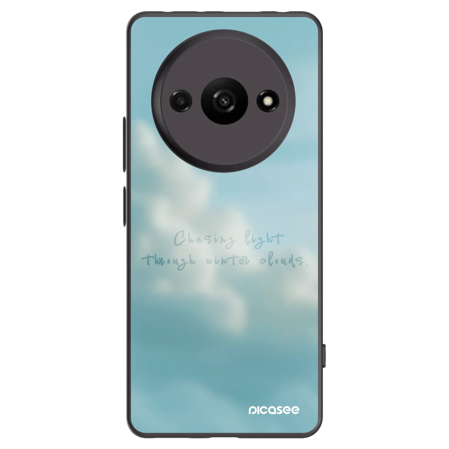 Picasee silikonowe czarne etui na Xiaomi Redmi A3 - CHASiNG LIGHT