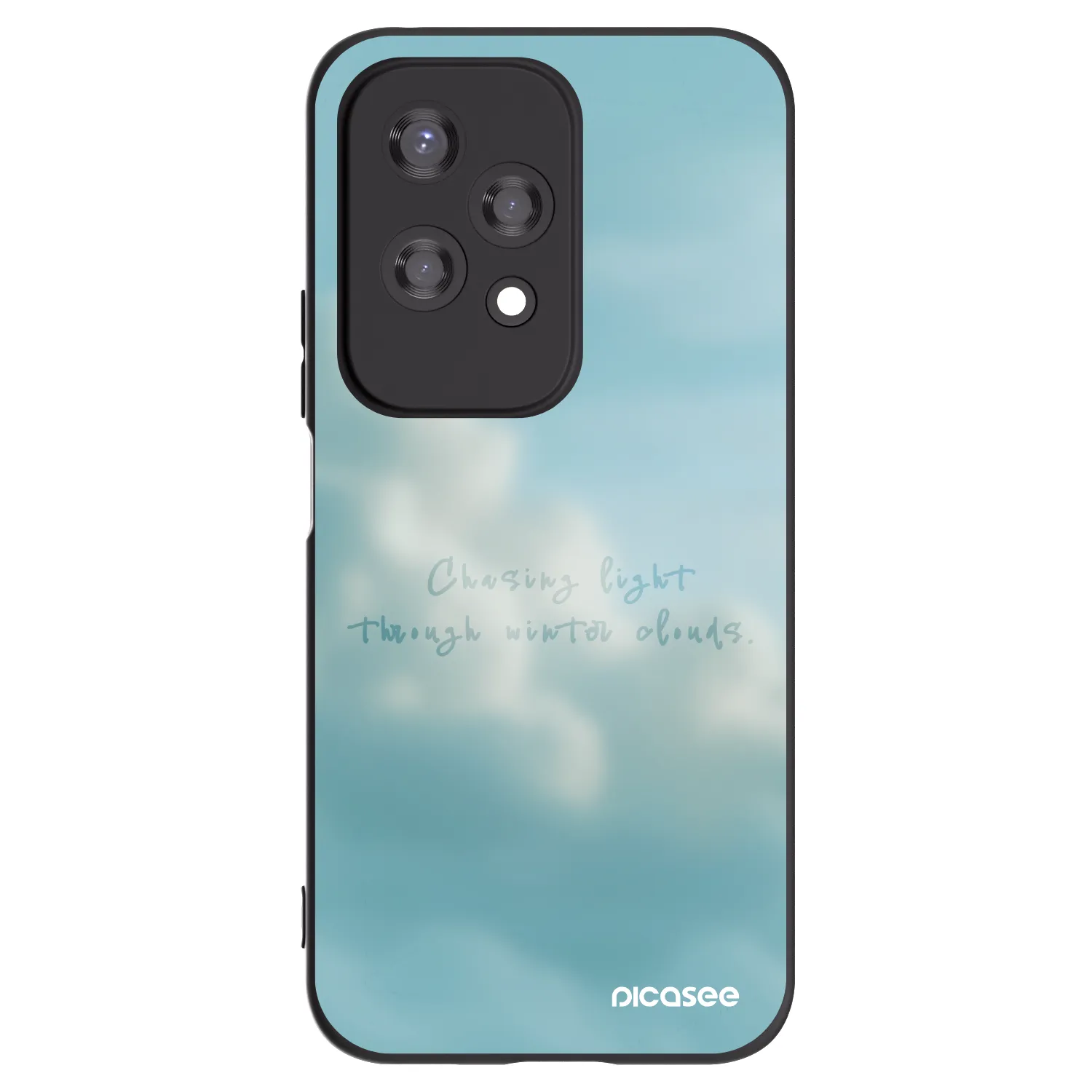 Picasee silikonowe czarne etui na Honor 200 Lite - CHASiNG LIGHT