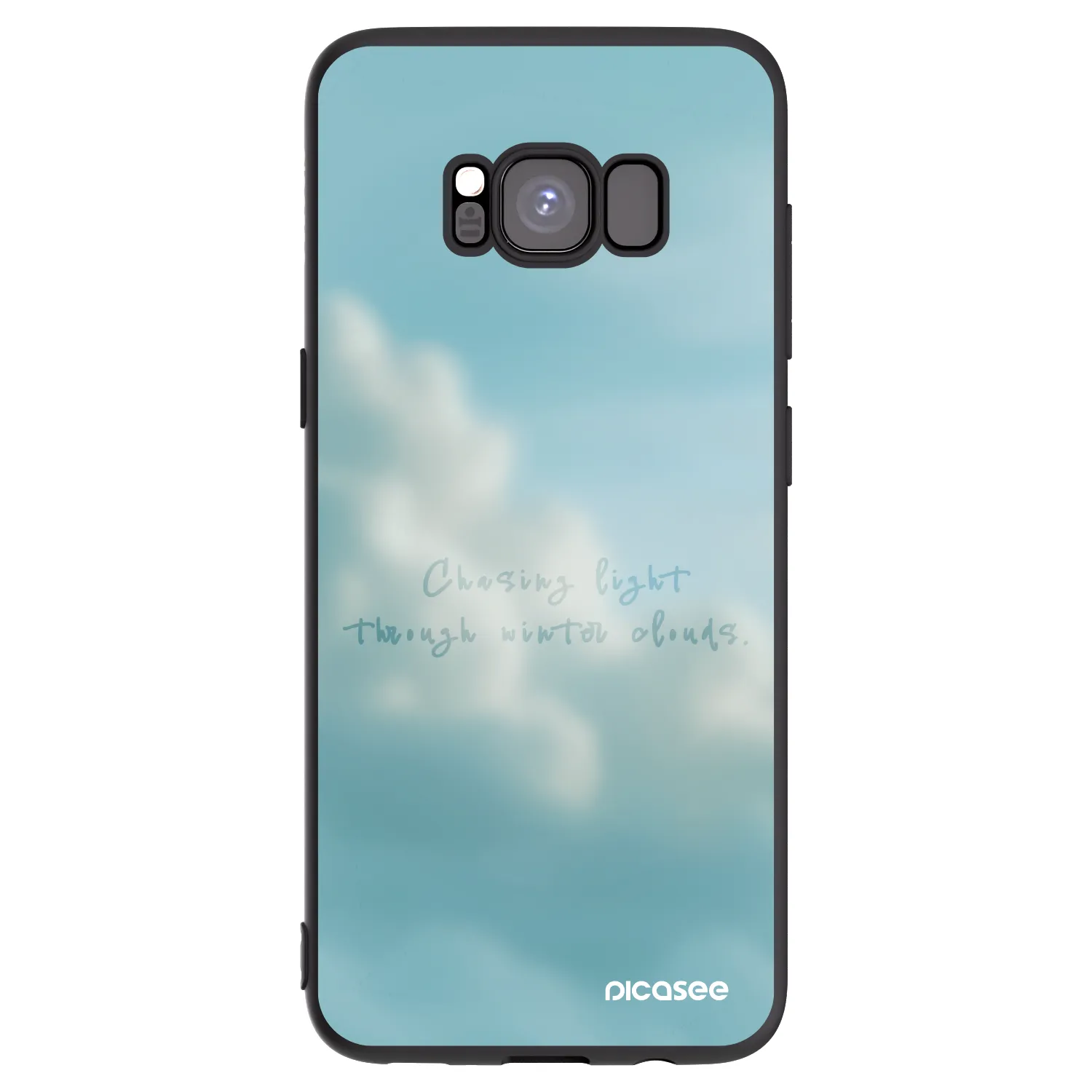 Picasee silikonowe czarne etui na Samsung Galaxy S8 G950F - CHASiNG LIGHT