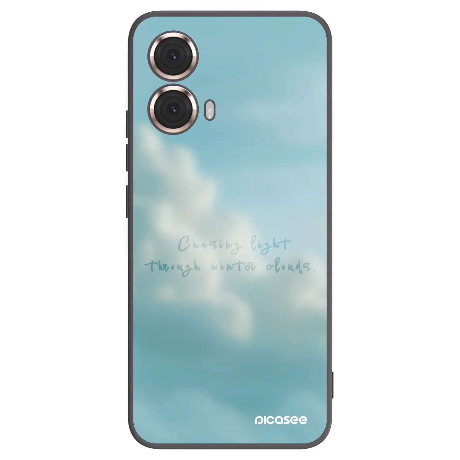 Picasee silikonowe czarne etui na Motorola Moto G85 - CHASiNG LIGHT