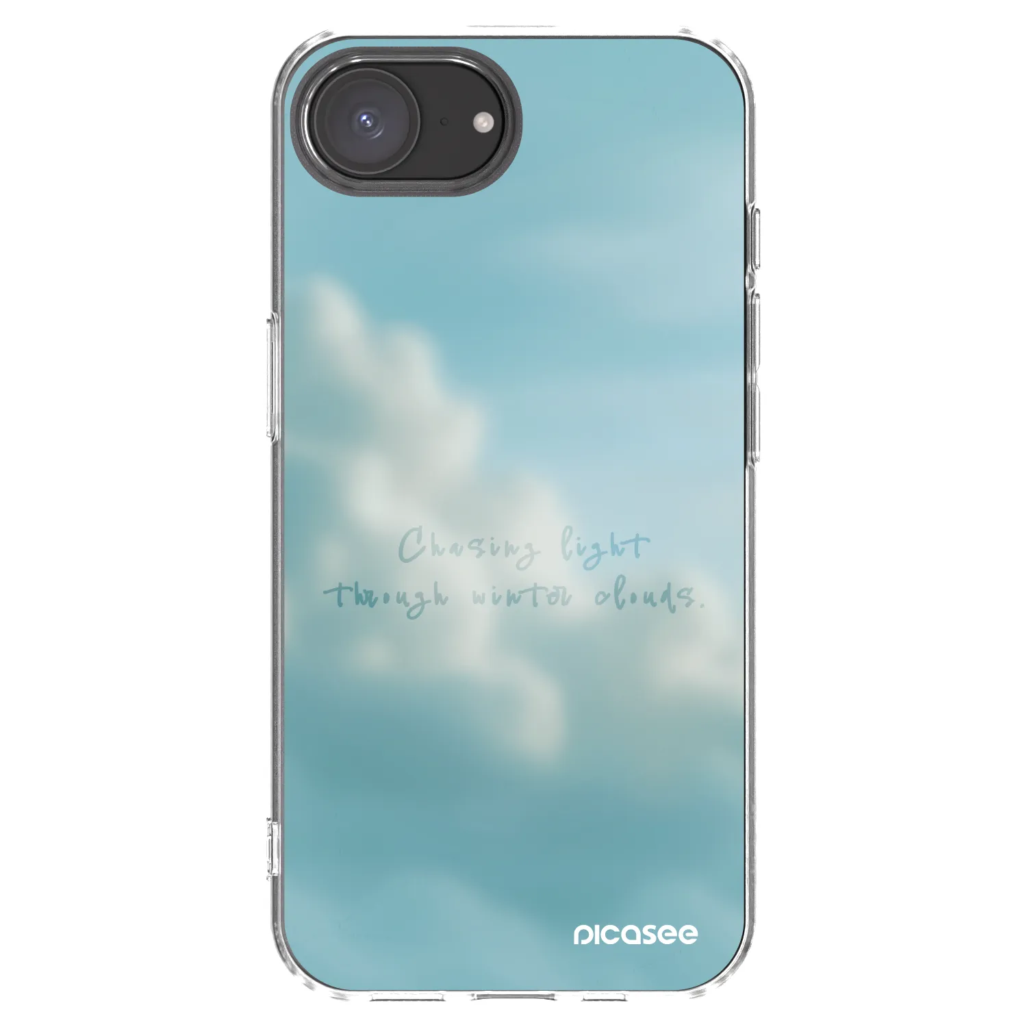 Picasee silikonowe przeźroczyste etui na Apple iPhone 16e - CHASiNG LIGHT