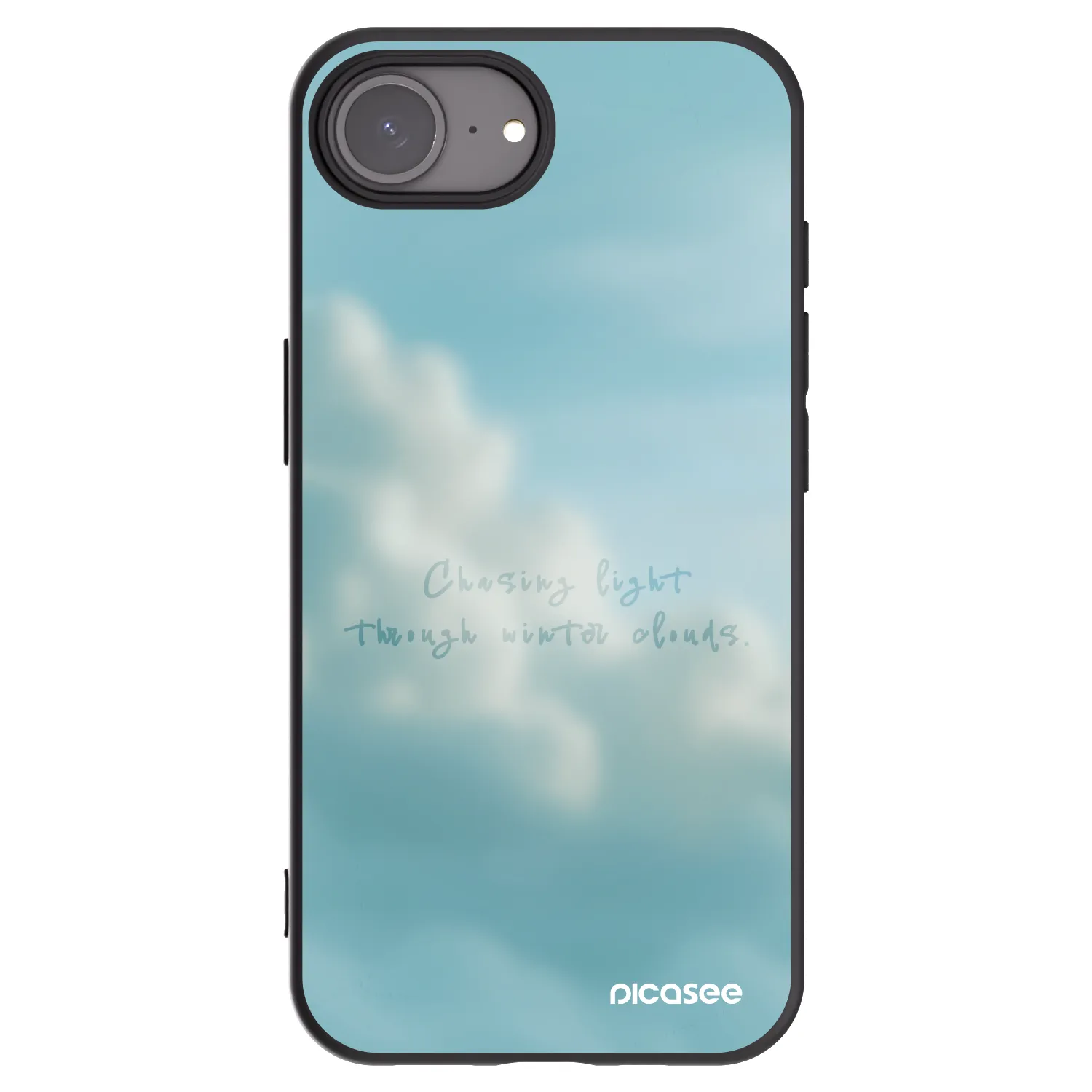 Picasee silikonowe czarne etui na Apple iPhone 16e - CHASiNG LIGHT