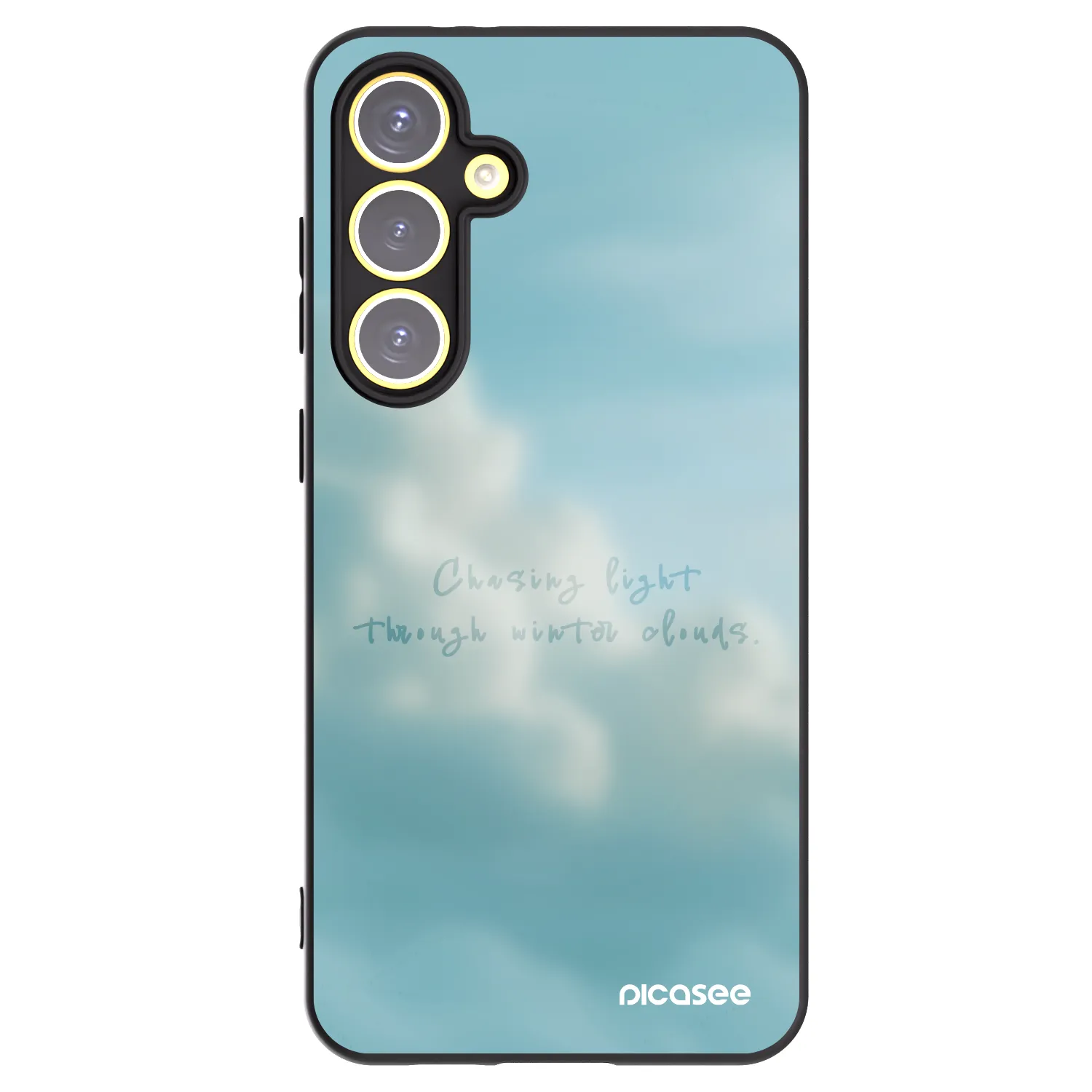 Picasee silikonowe czarne etui na Samsung Galaxy S24 FE S721B - CHASiNG LIGHT