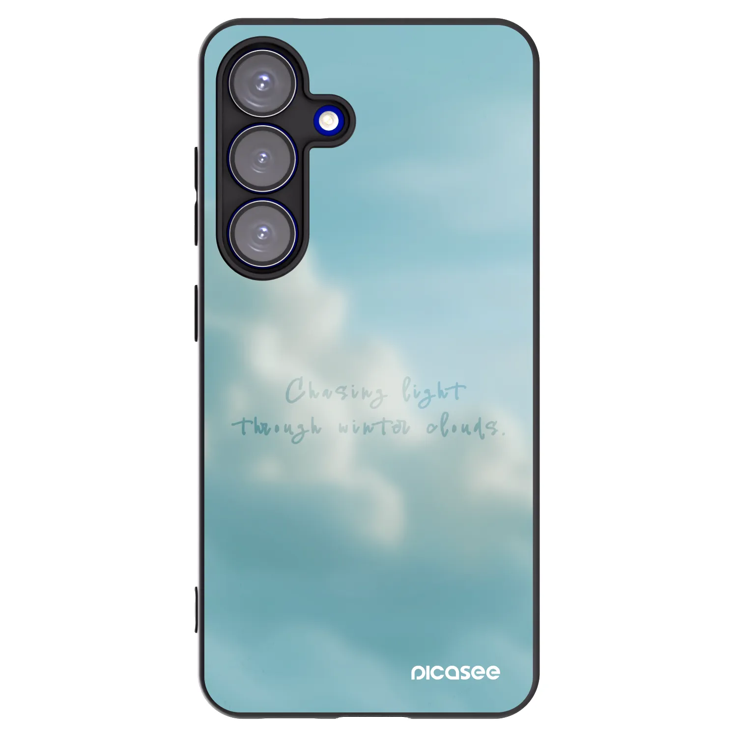 Picasee silikonowe czarne etui na Samsung Galaxy S25 5G - CHASiNG LIGHT