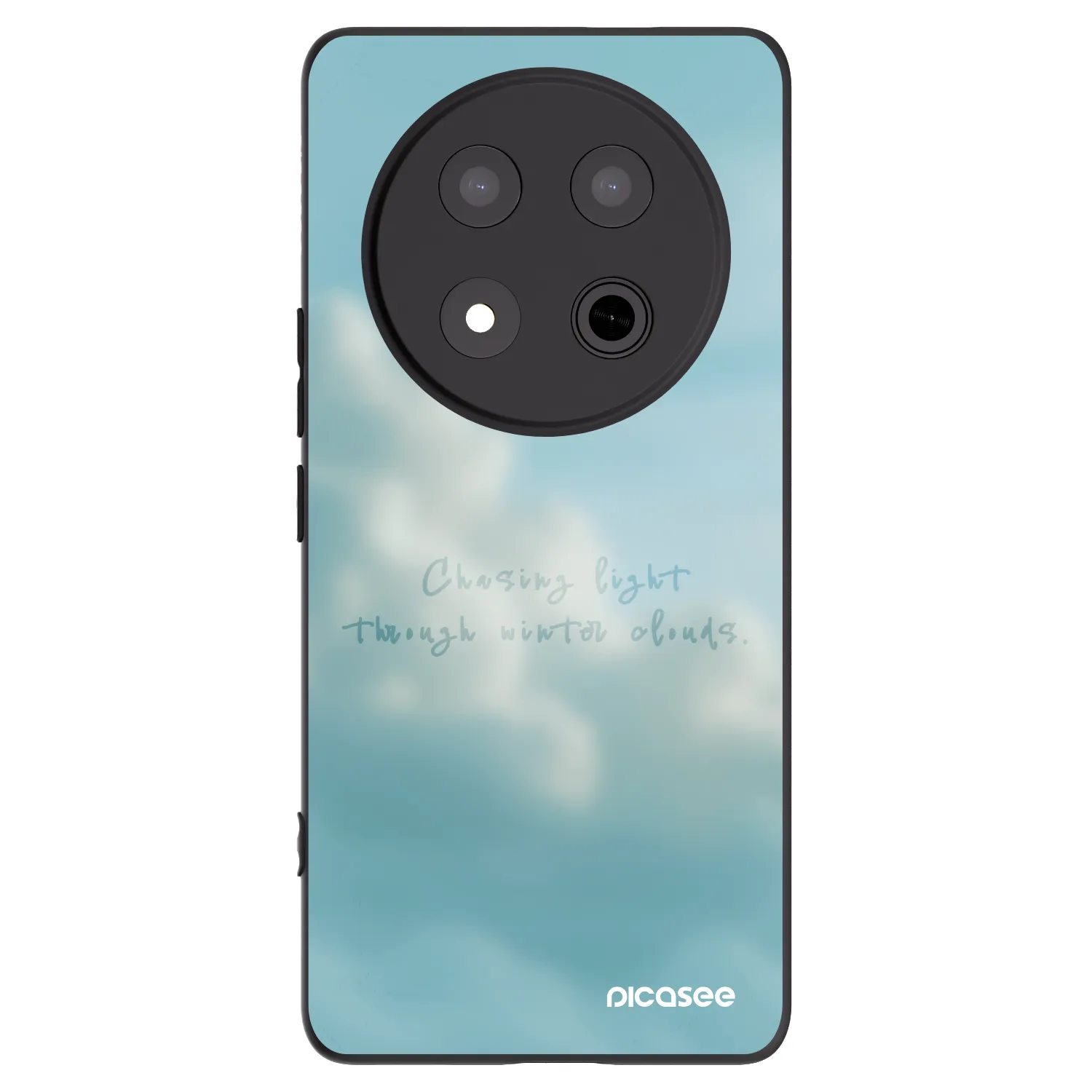 Picasee silikonowe czarne etui na Honor Magic7 Lite 5G - CHASiNG LIGHT