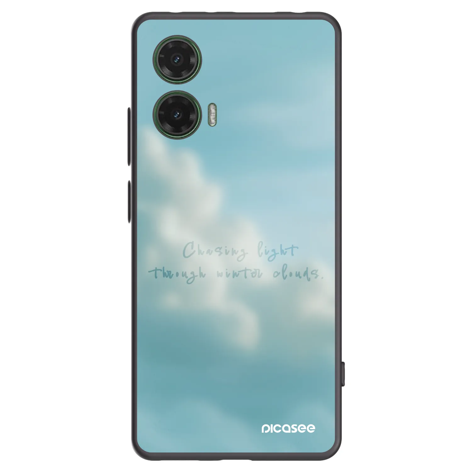 Picasee silikonowe czarne etui na Motorola Moto G35 5G - CHASiNG LIGHT