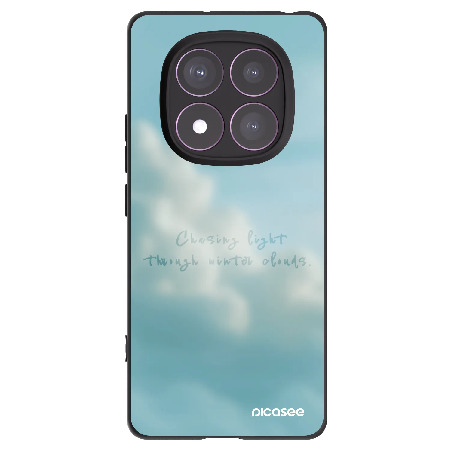 Picasee silikonowe czarne etui na Xiaomi Redmi Note 14 Pro 4G - CHASiNG LIGHT