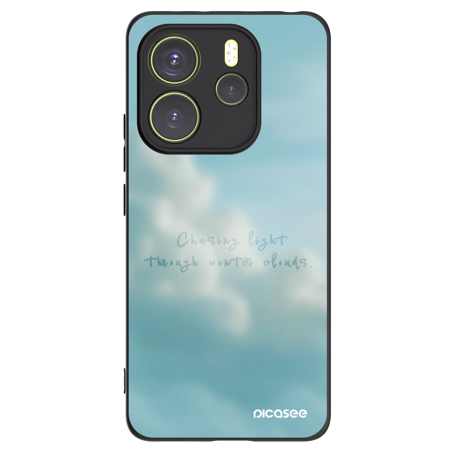 Picasee silikonowe czarne etui na Xiaomi Redmi Note 14 4G - CHASiNG LIGHT