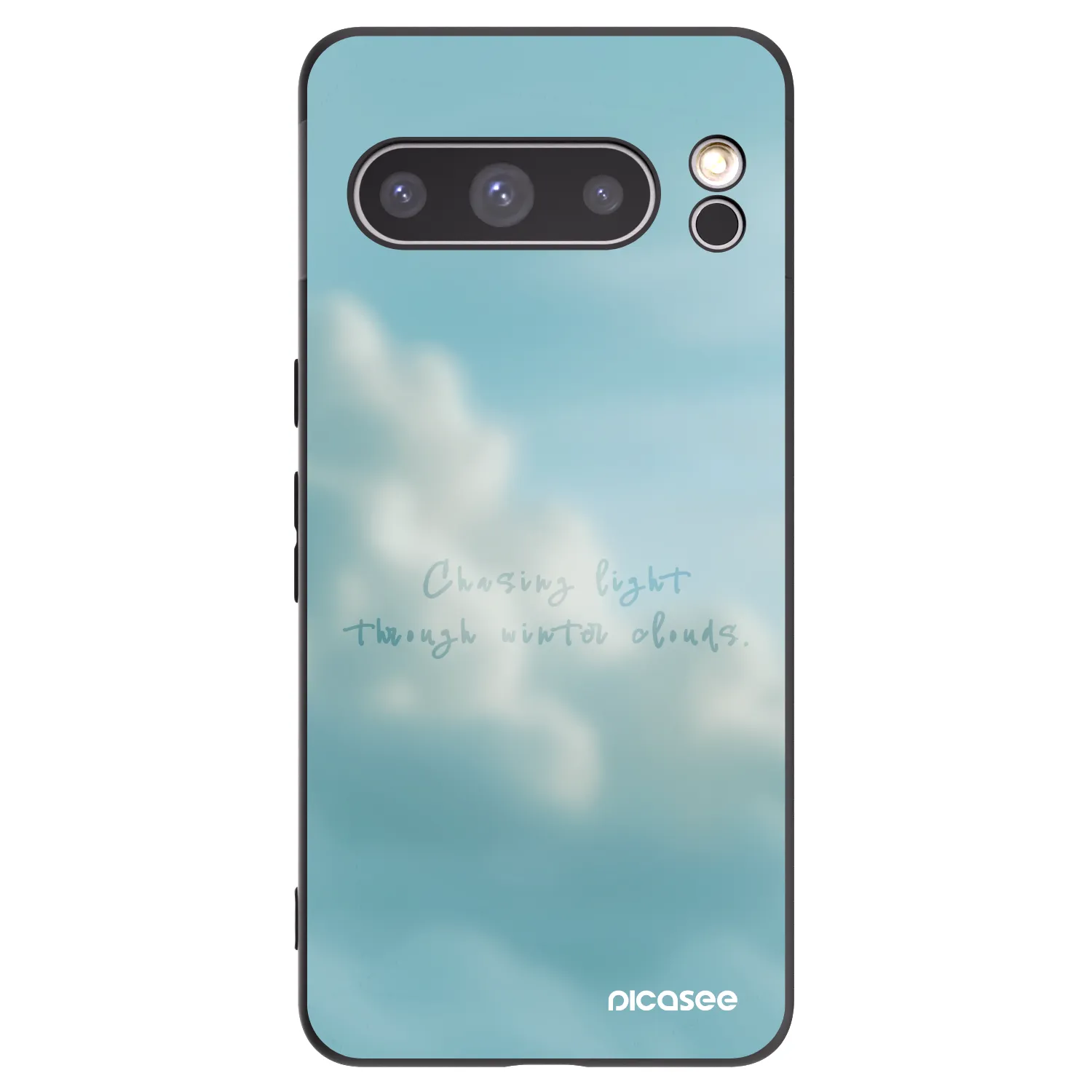 Picasee silikonowe czarne etui na Google Pixel 8 Pro - CHASiNG LIGHT