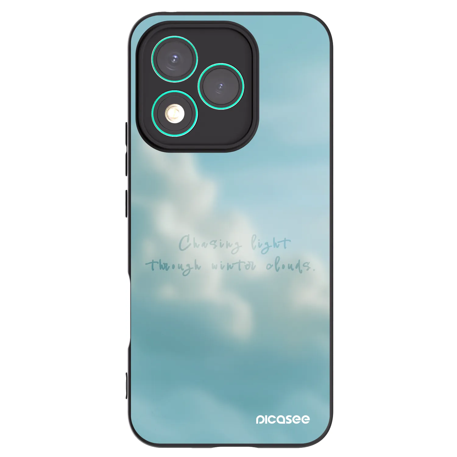 Picasee silikonowe czarne etui na Honor 400 Lite 5G - CHASiNG LIGHT