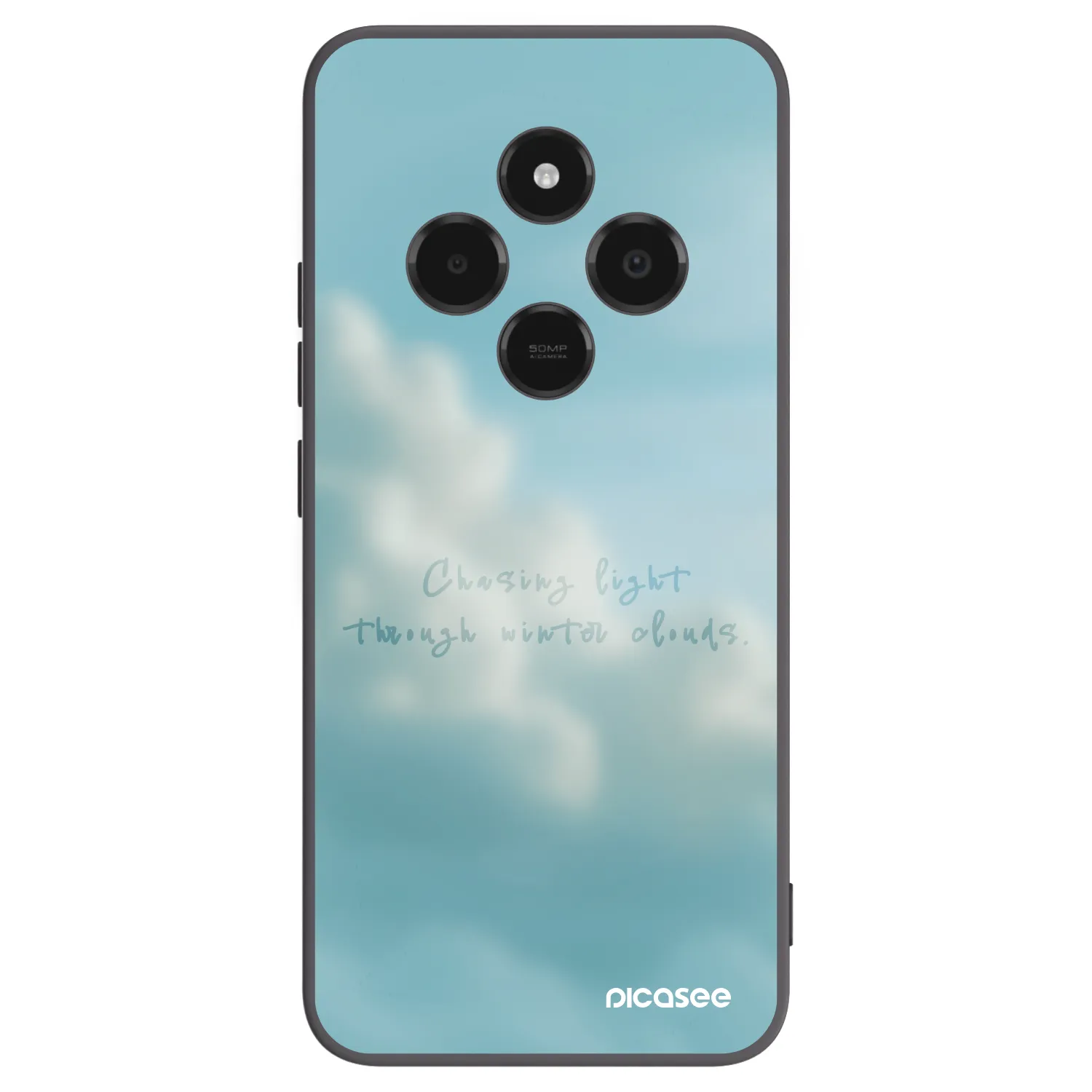 Picasee silikonowe czarne etui na Xiaomi Poco C75 - CHASiNG LIGHT