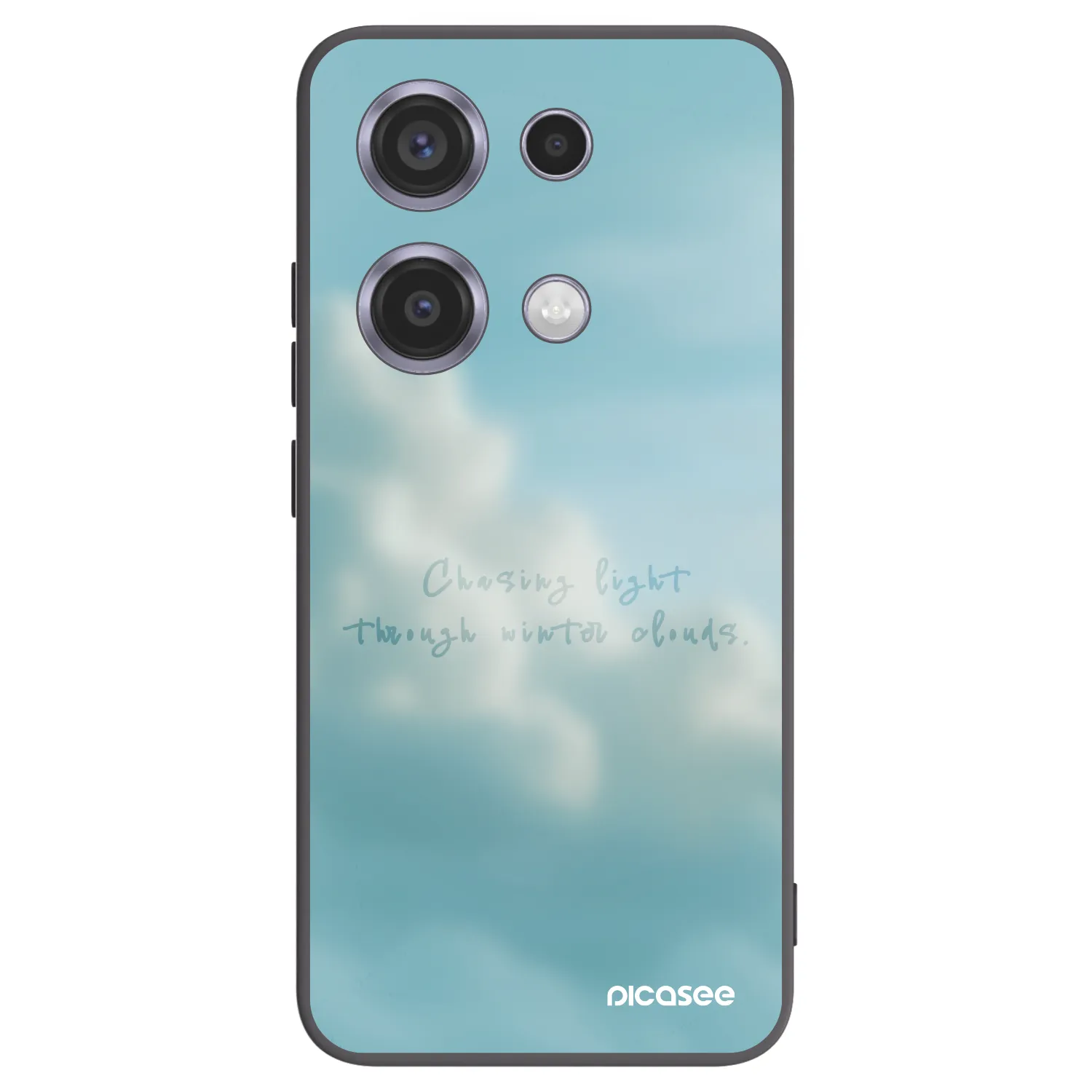 Picasee silikonowe czarne etui na Xiaomi Redmi Note 14S - CHASiNG LIGHT