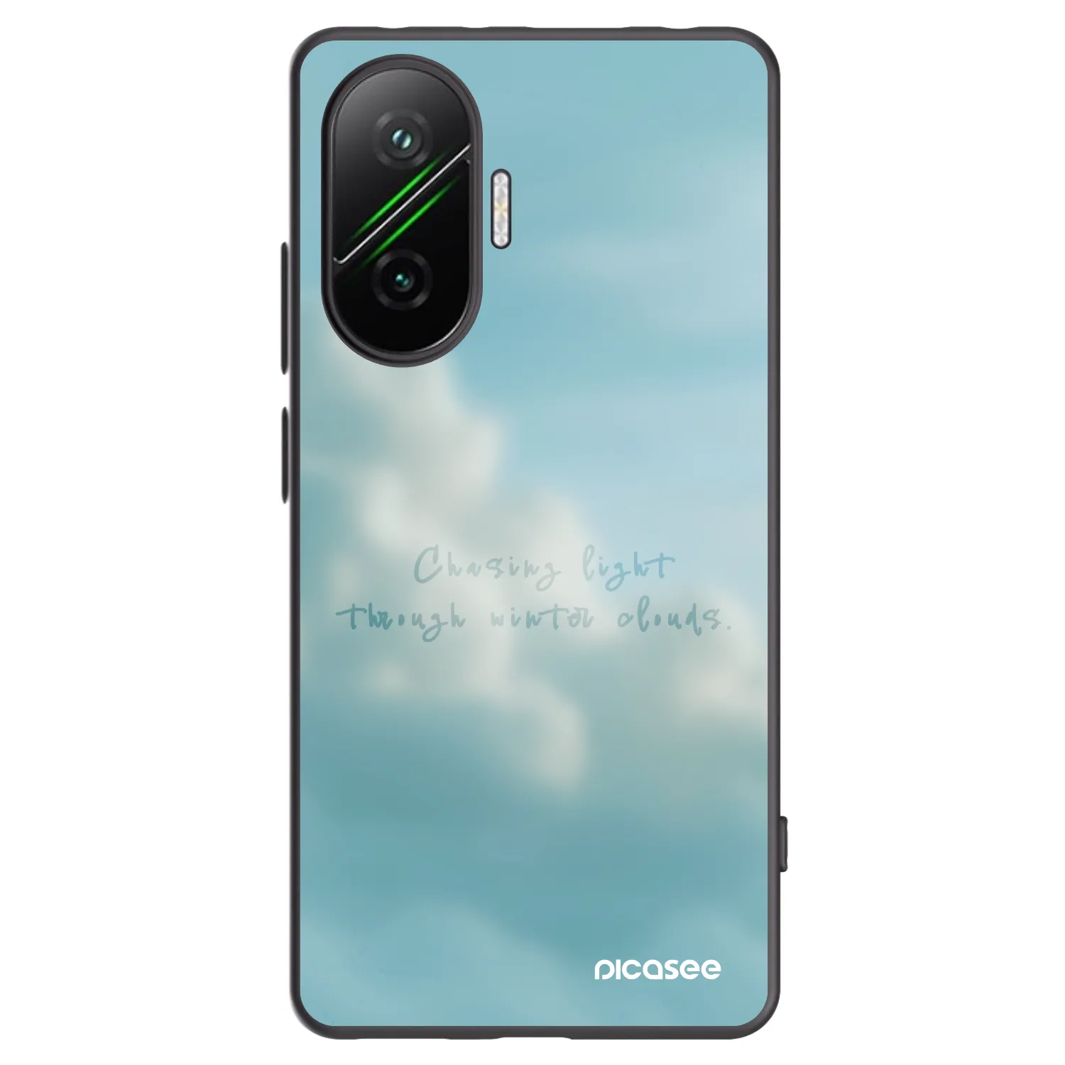 Picasee silikonowe czarne etui na Xiaomi Poco F7 5G - CHASiNG LIGHT