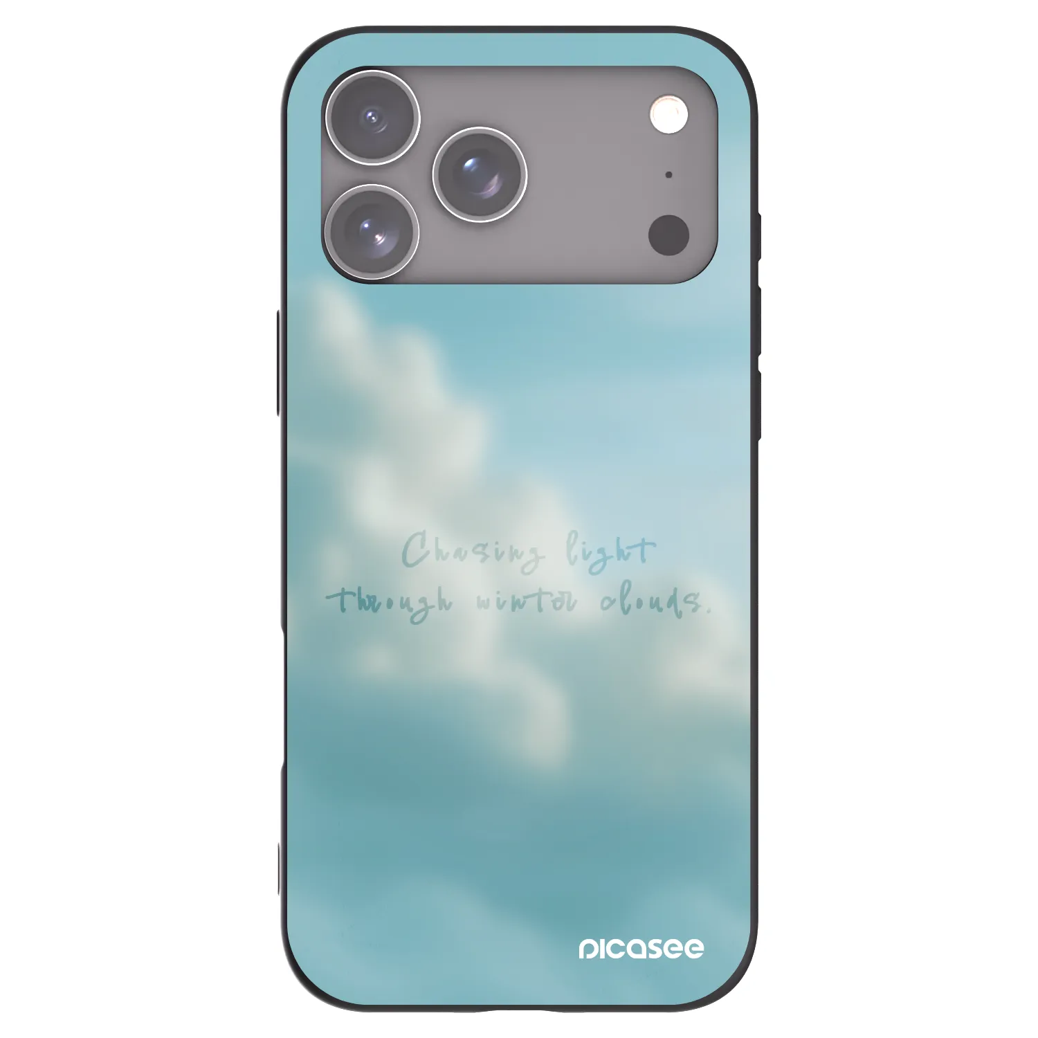 Picasee silikonowe czarne etui na Apple iPhone 17 Pro Max - CHASiNG LIGHT