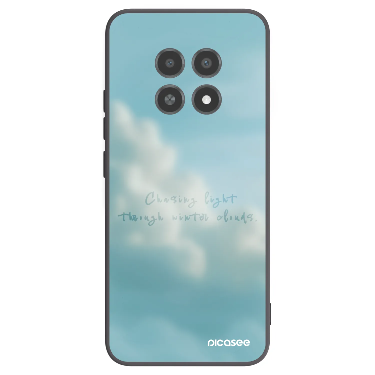 Picasee silikonowe czarne etui na Realme 12X - CHASiNG LIGHT