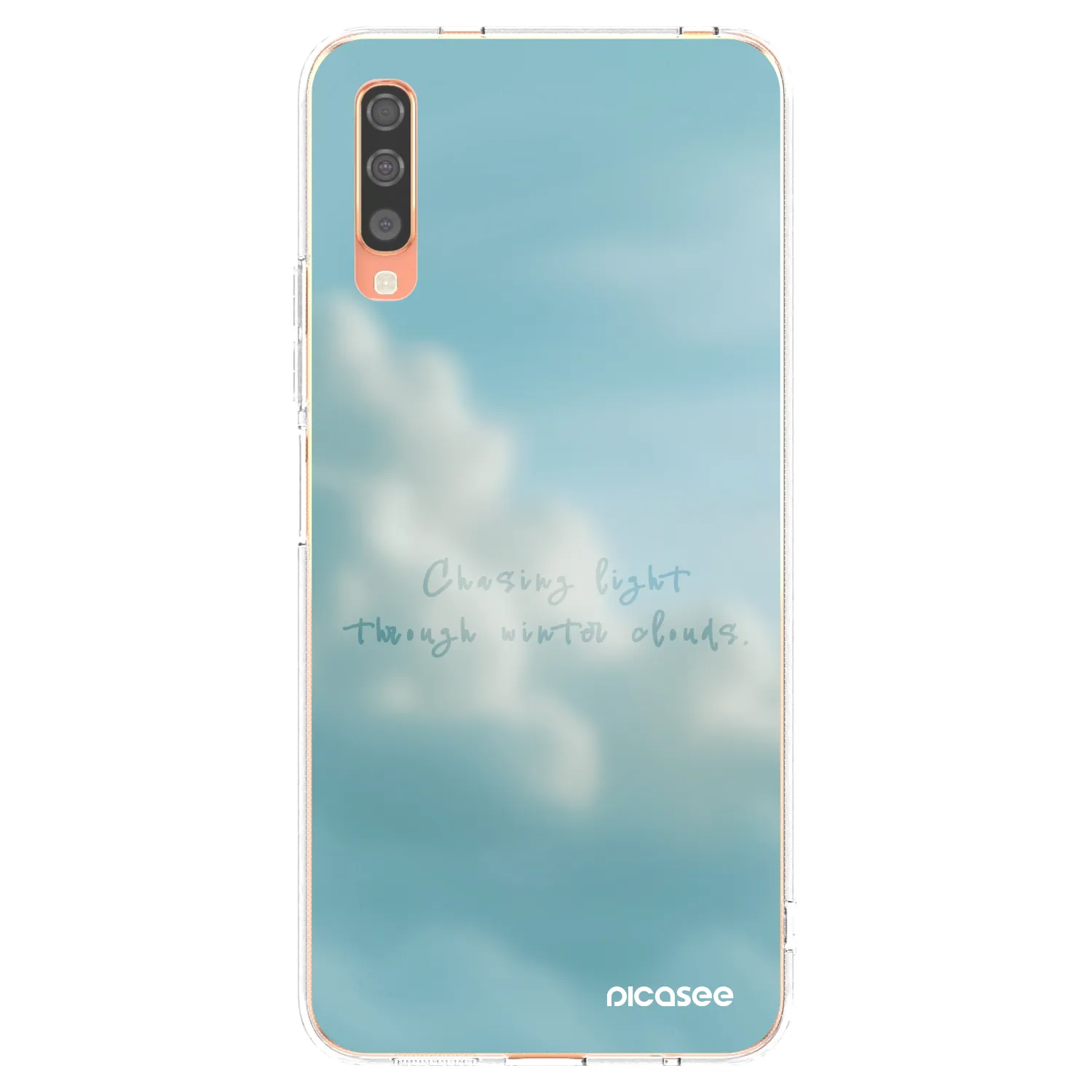 Picasee silikonowe przeźroczyste etui na Samsung Galaxy A70 A705F - CHASiNG LIGHT