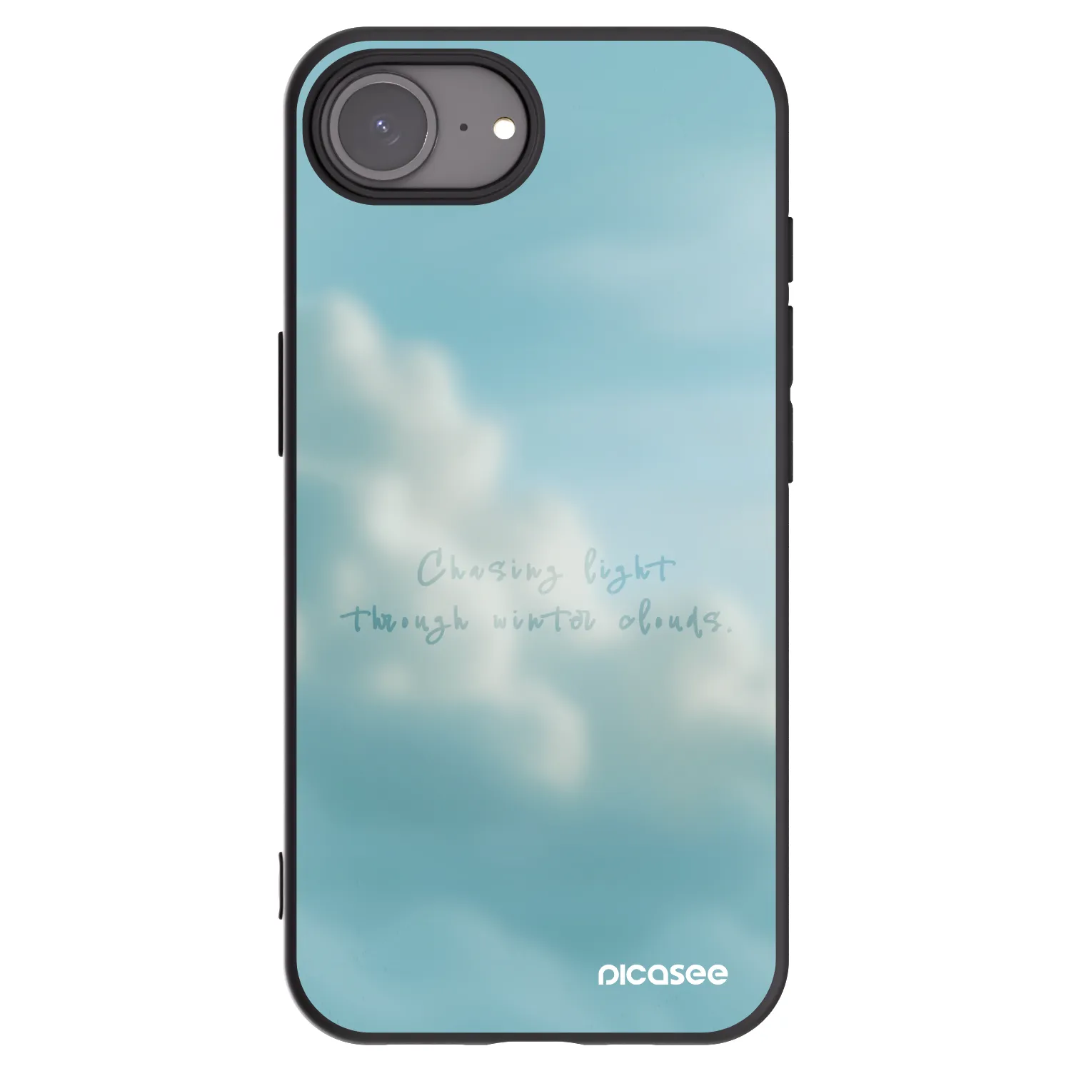 Picasee silikonowe czarne etui na Apple iPhone 17e - CHASiNG LIGHT