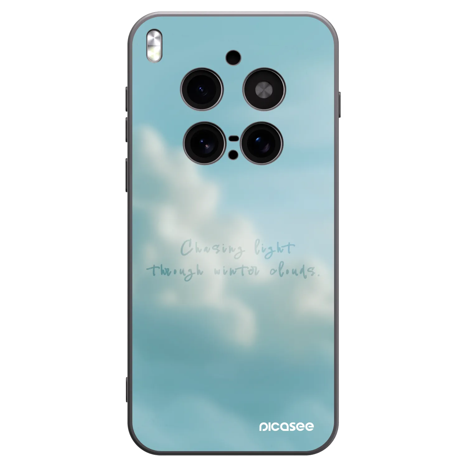 Picasee silikonowe czarne etui na Vivo X300 Pro - CHASiNG LIGHT