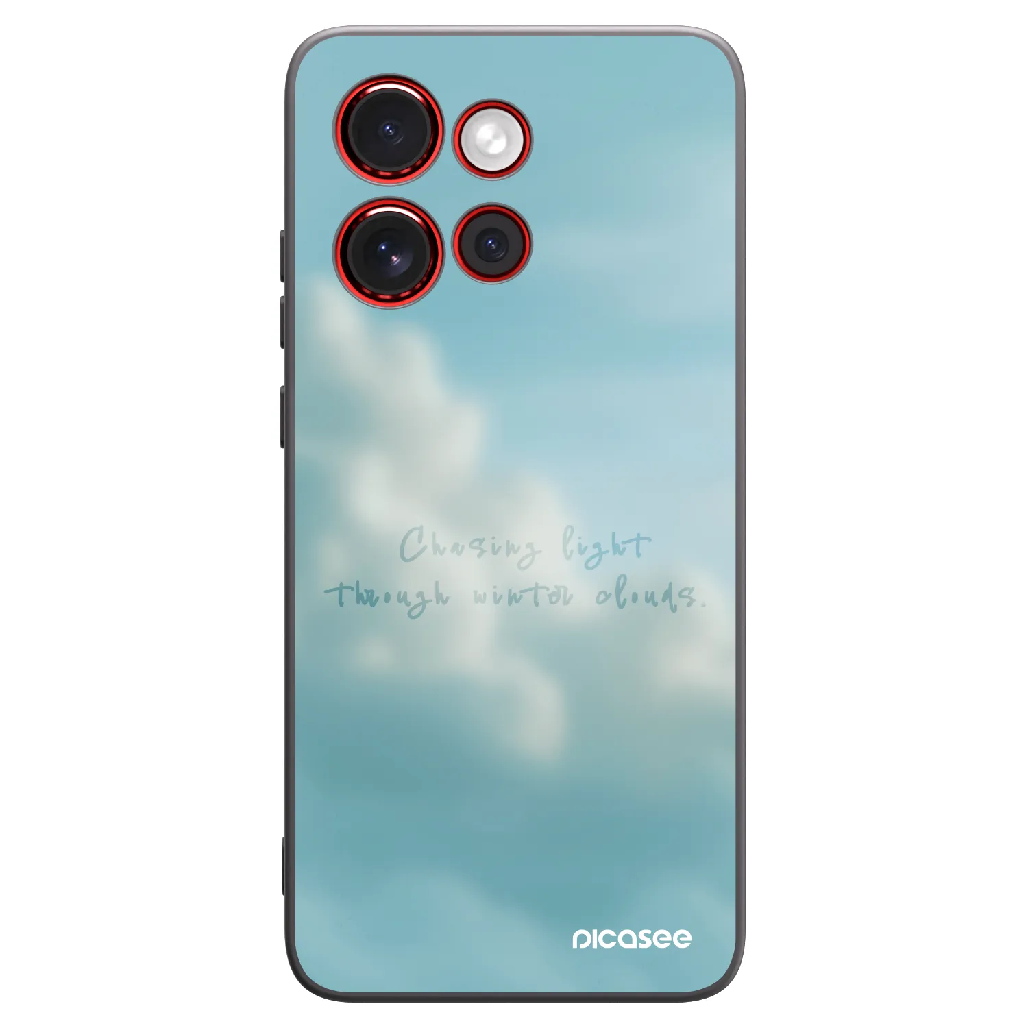 Picasee silikonowe czarne etui na Motorola Edge 60 Neo 5G - CHASiNG LIGHT