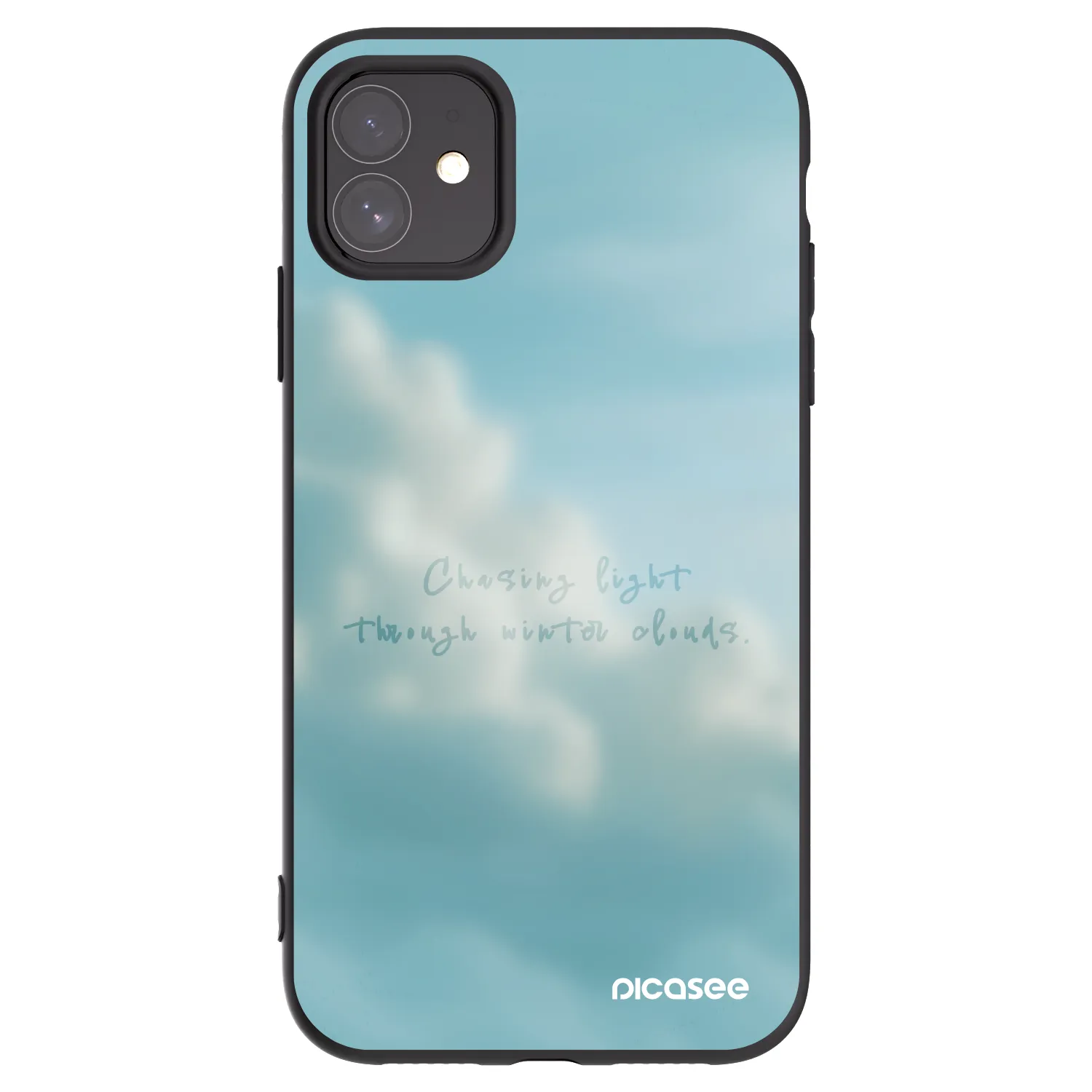 Picasee silikonowe czarne etui na Apple iPhone 11 - CHASiNG LIGHT