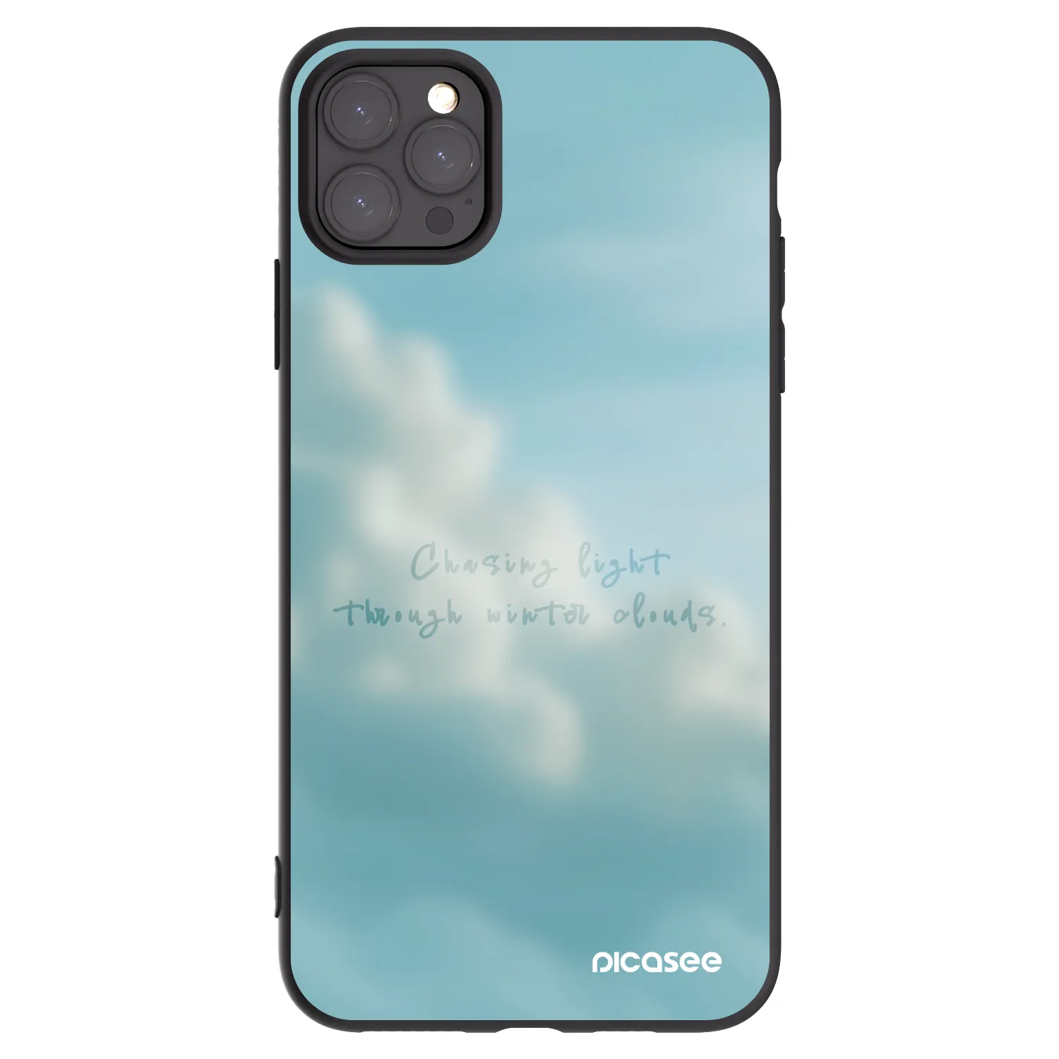 Picasee silikonowe czarne etui na Apple iPhone 11 Pro Max - CHASiNG LIGHT