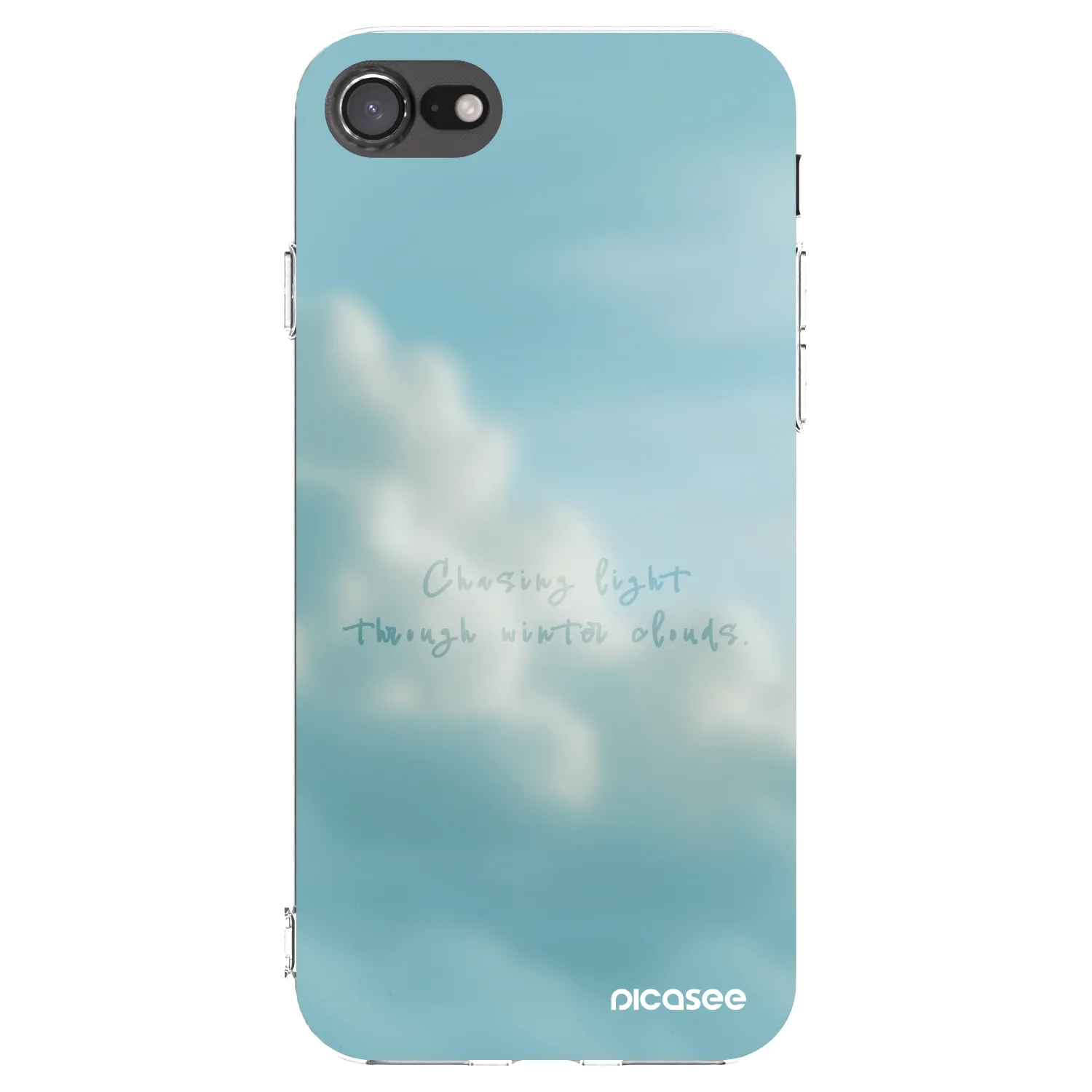 Picasee silikonowe przeźroczyste etui na Apple iPhone 8 - CHASiNG LIGHT