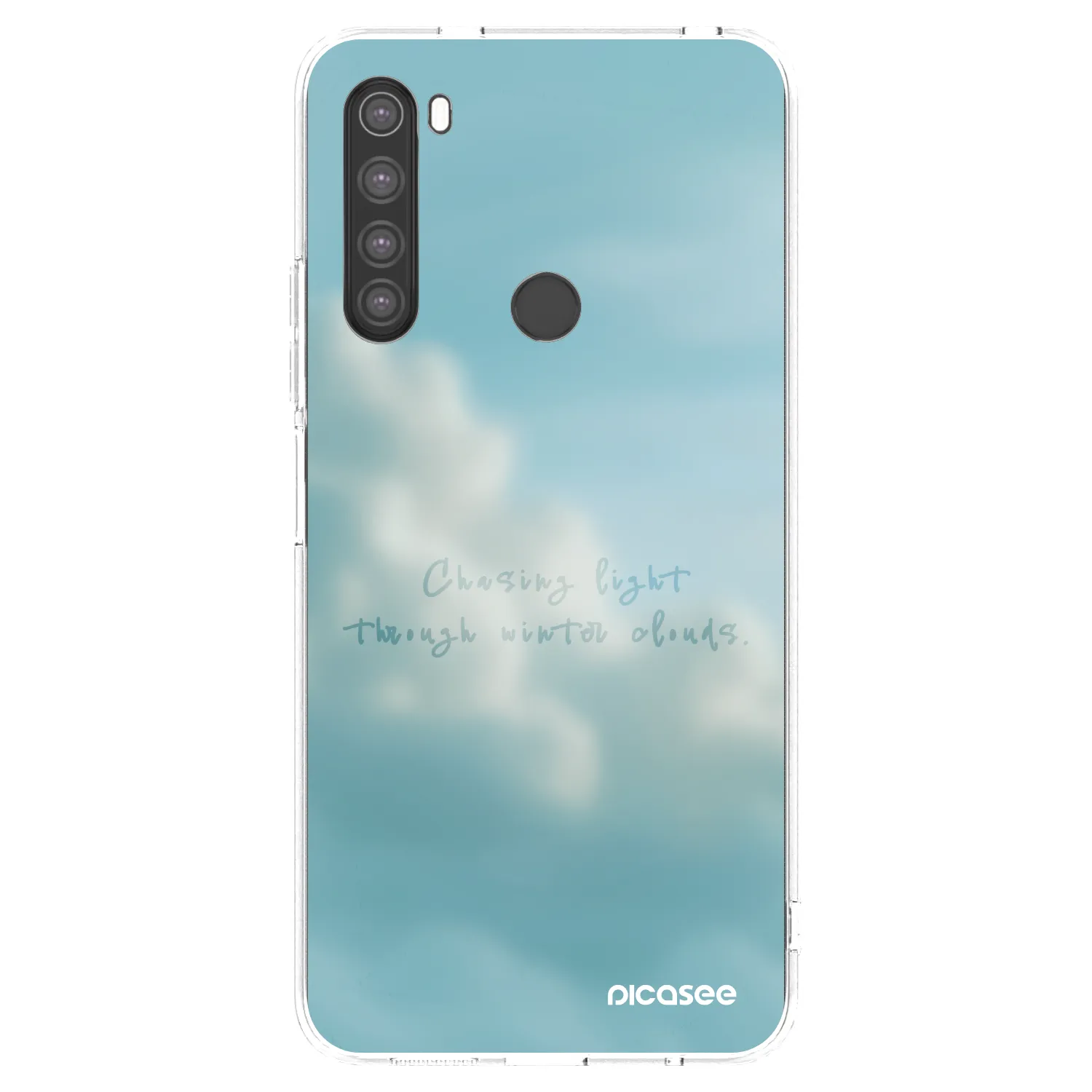 Picasee silikonowe przeźroczyste etui na Xiaomi Redmi Note 8 - CHASiNG LIGHT