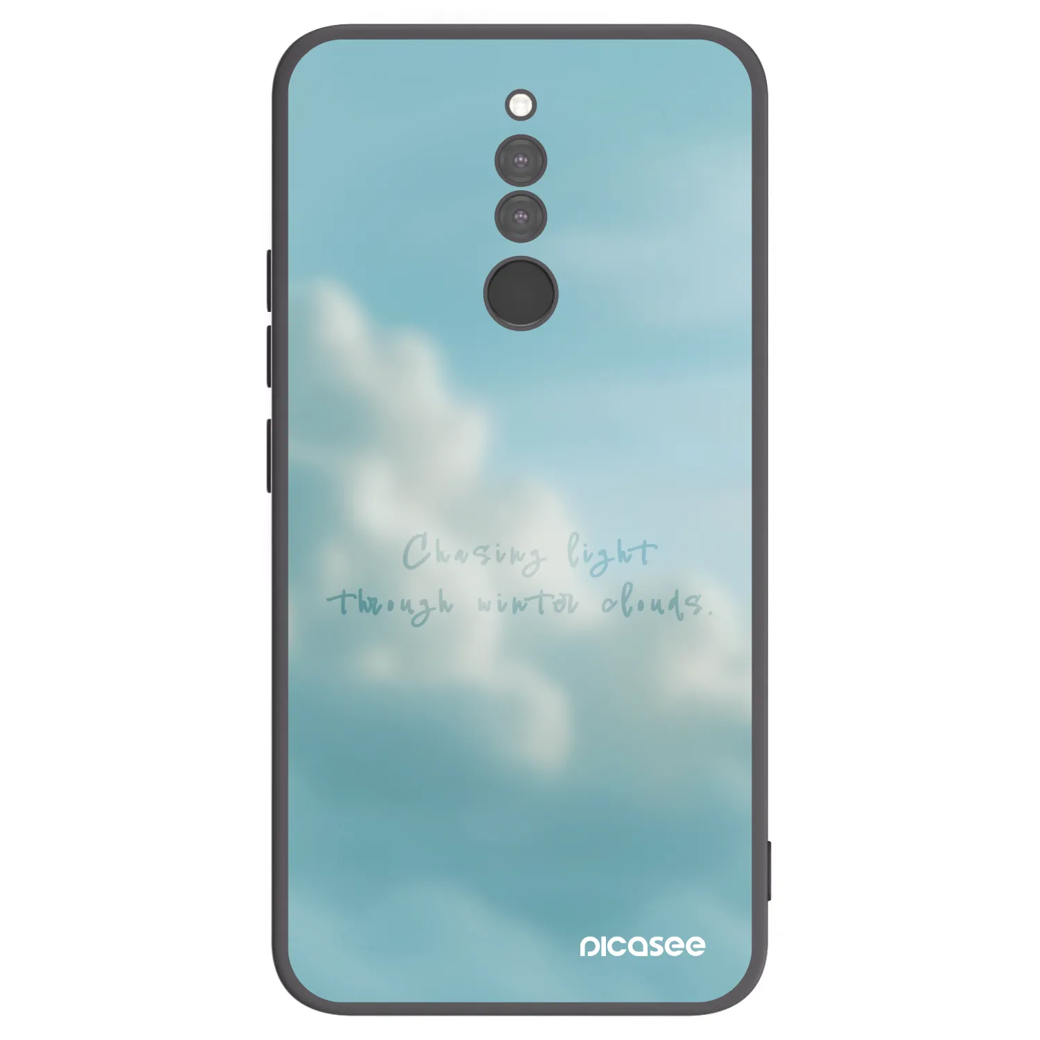 Picasee silikonowe czarne etui na Xiaomi Redmi 8 - CHASiNG LIGHT