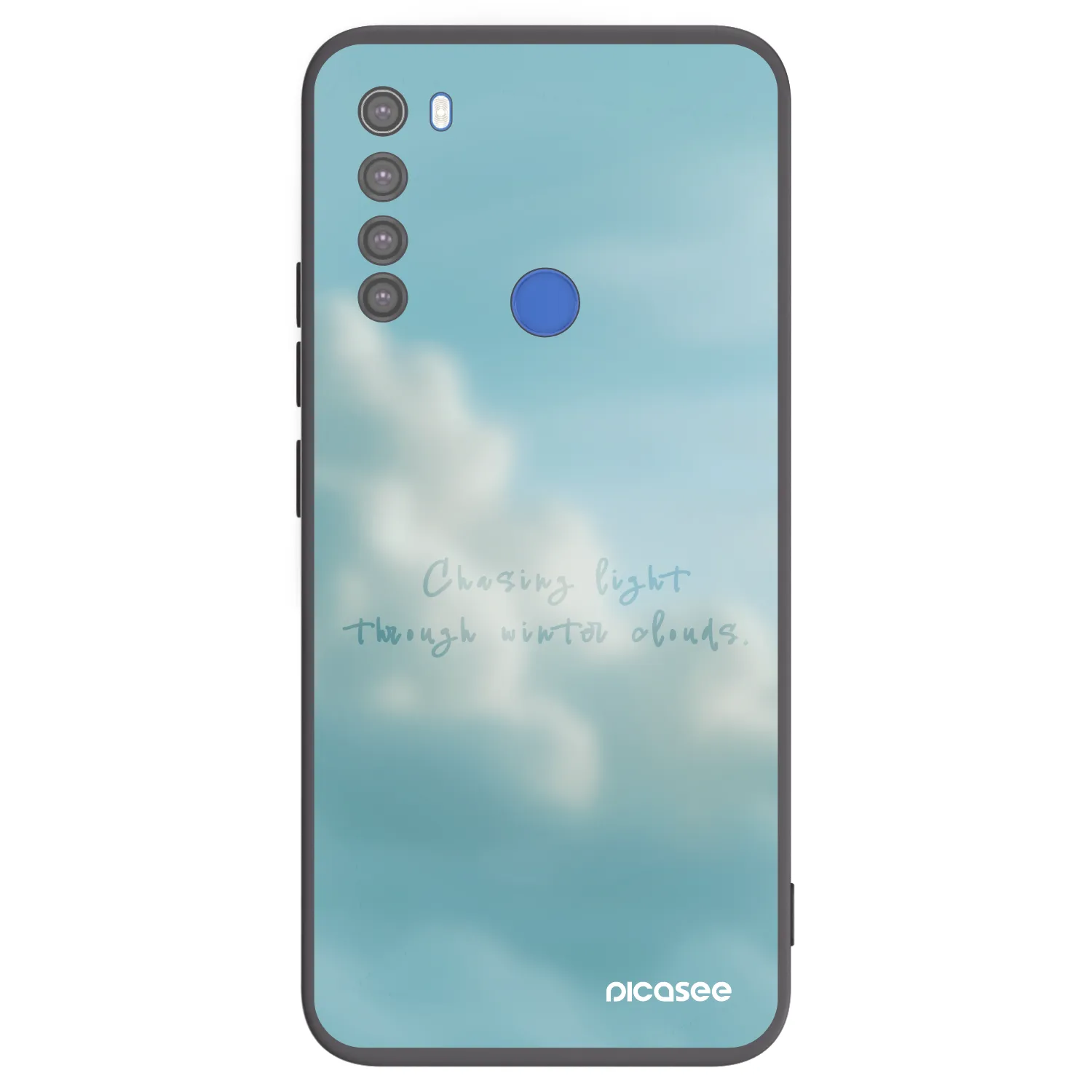 Picasee silikonowe czarne etui na Xiaomi Redmi Note 8T - CHASiNG LIGHT