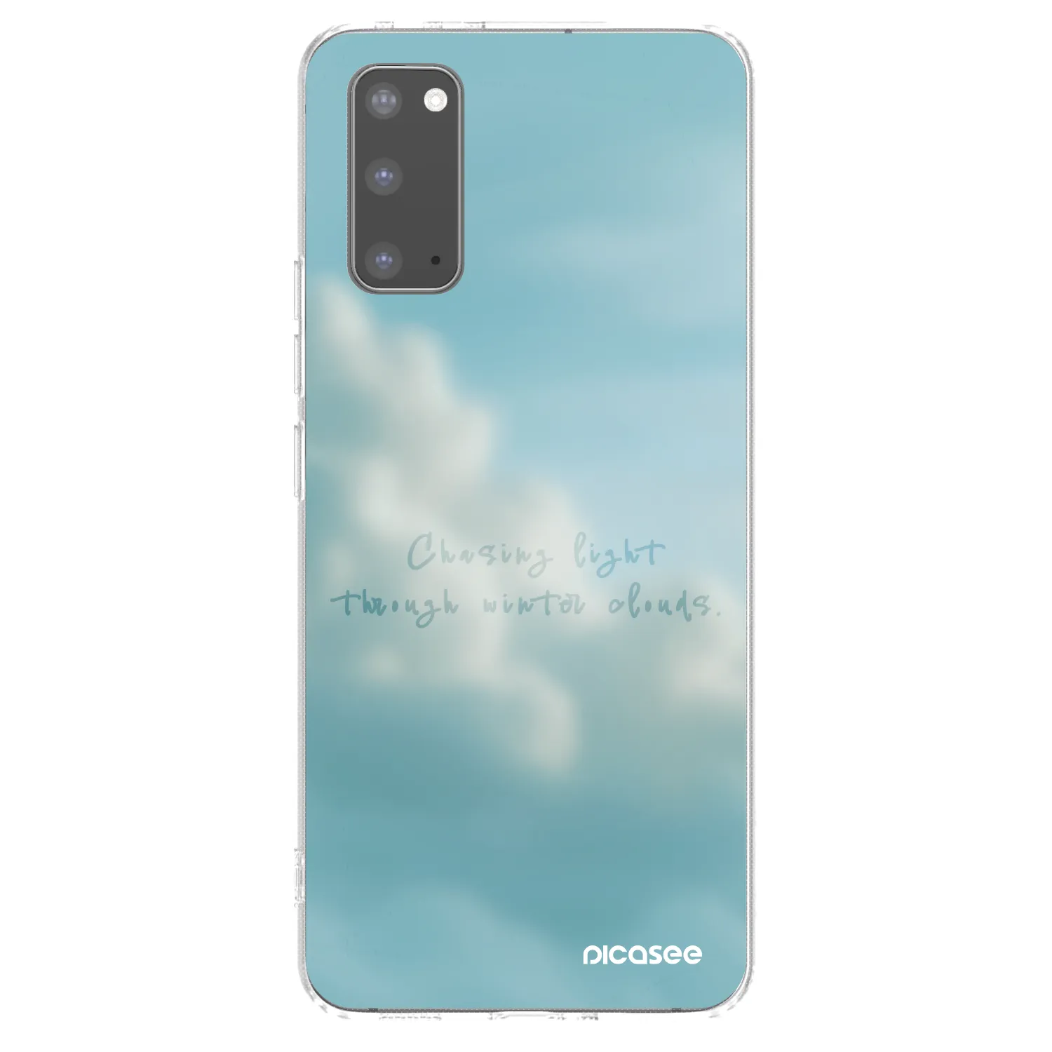 Picasee silikonowe przeźroczyste etui na Samsung Galaxy S20 G980F - CHASiNG LIGHT