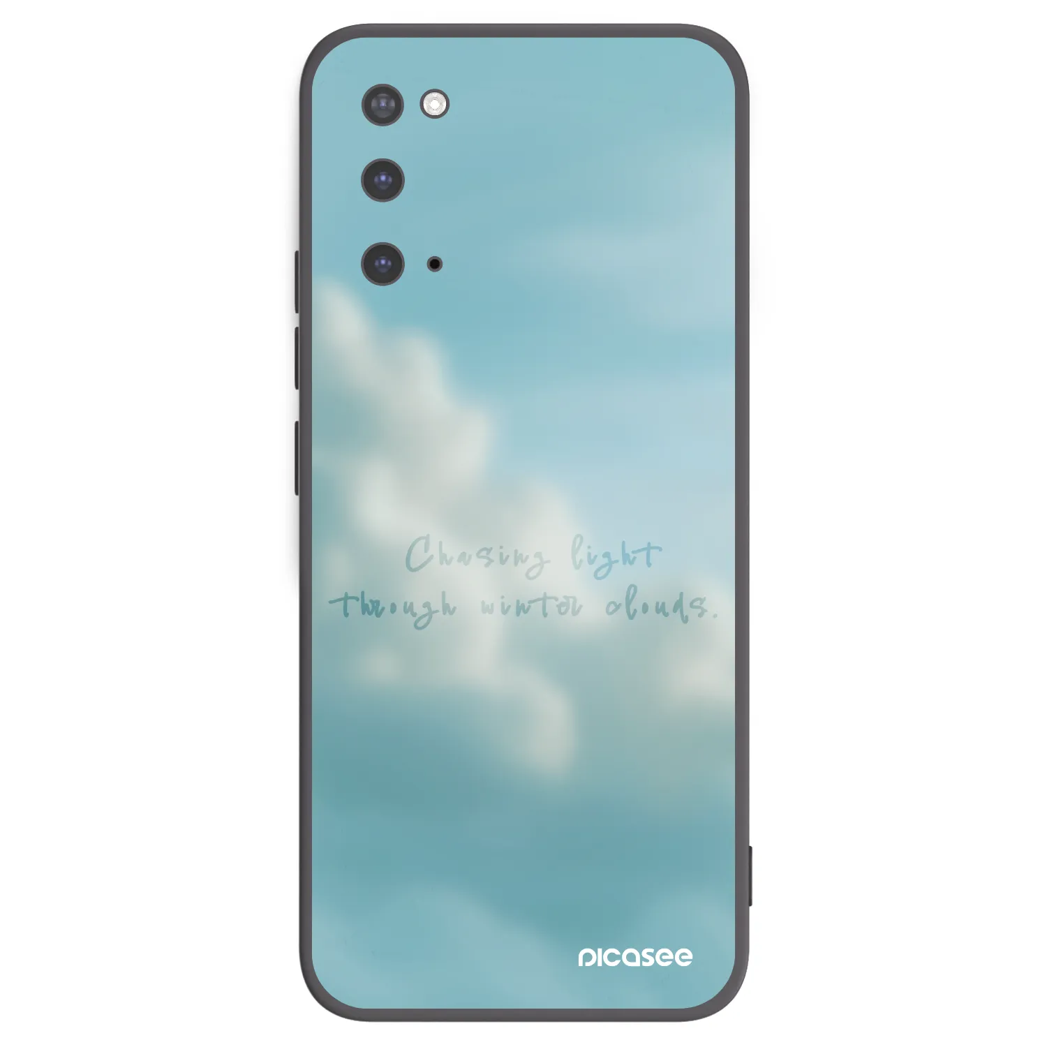 Picasee silikonowe czarne etui na Samsung Galaxy S20 G980F - CHASiNG LIGHT