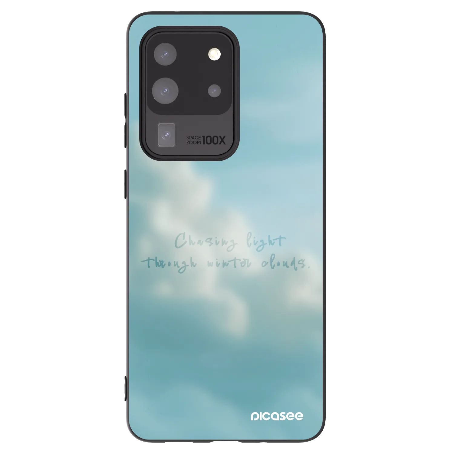 Picasee silikonowe czarne etui na Samsung Galaxy S20 Ultra 5G G988F - CHASiNG LIGHT