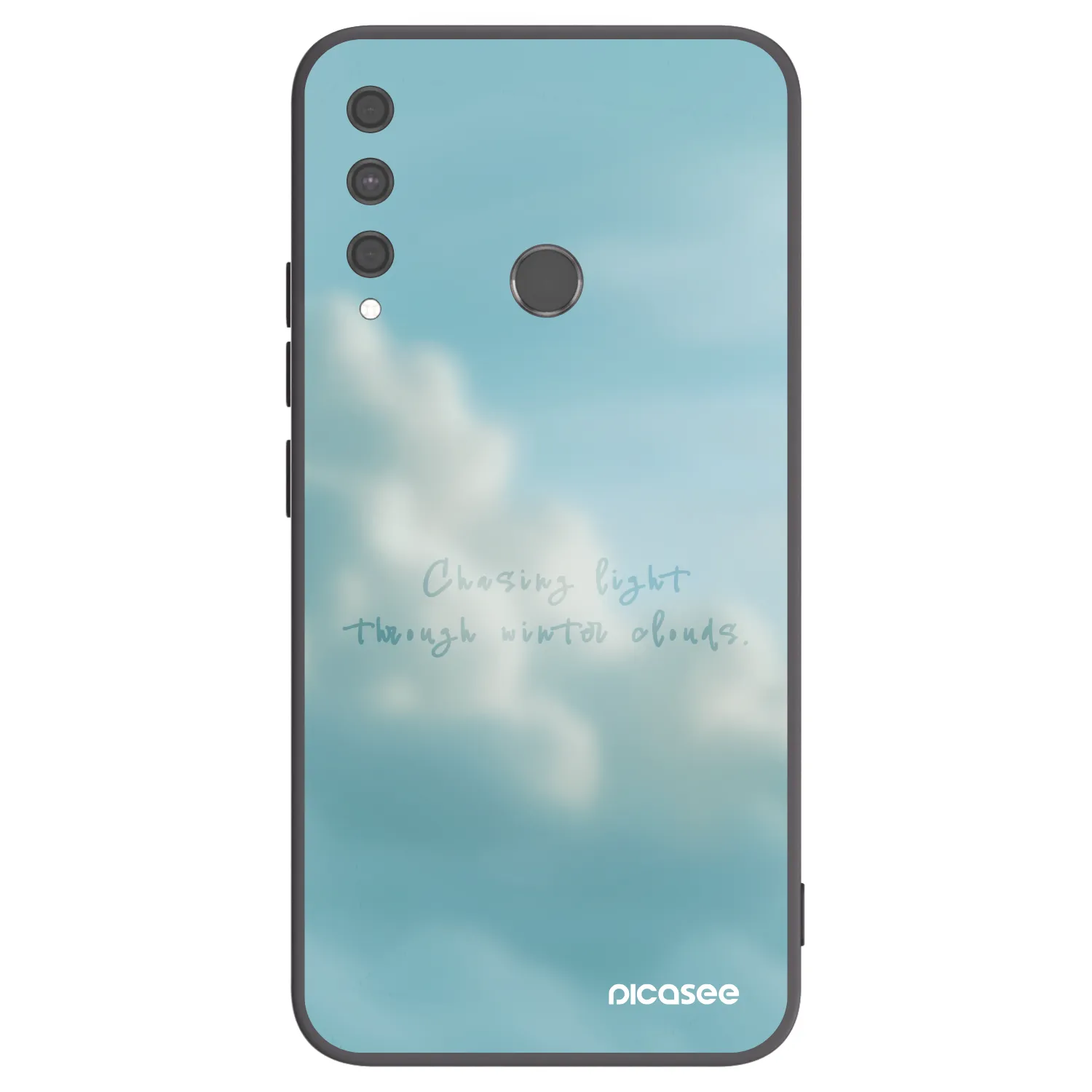 Picasee silikonowe czarne etui na Huawei P40 Lite E - CHASiNG LIGHT