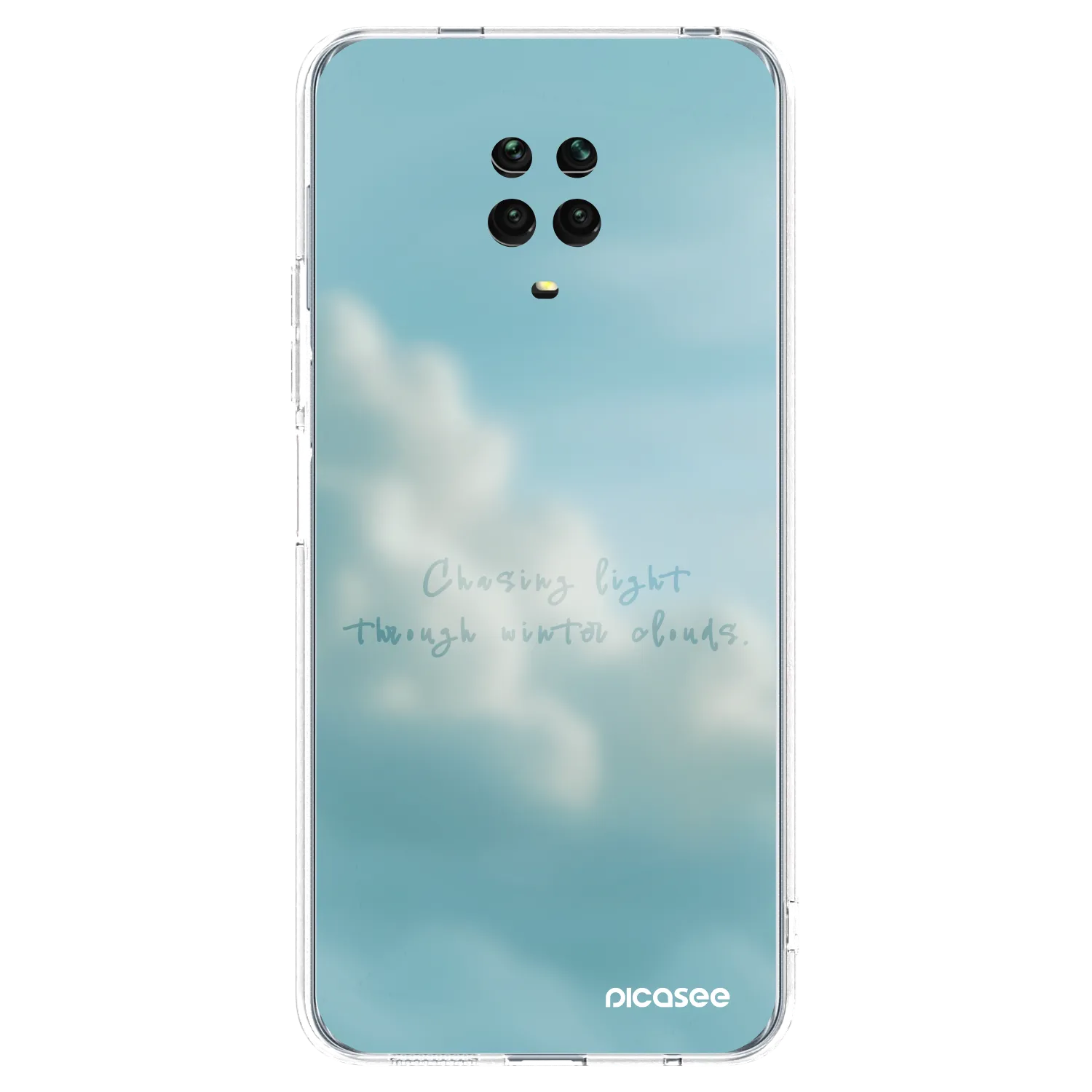 Picasee silikonowe przeźroczyste etui na Xiaomi Redmi Note 9 Pro - CHASiNG LIGHT
