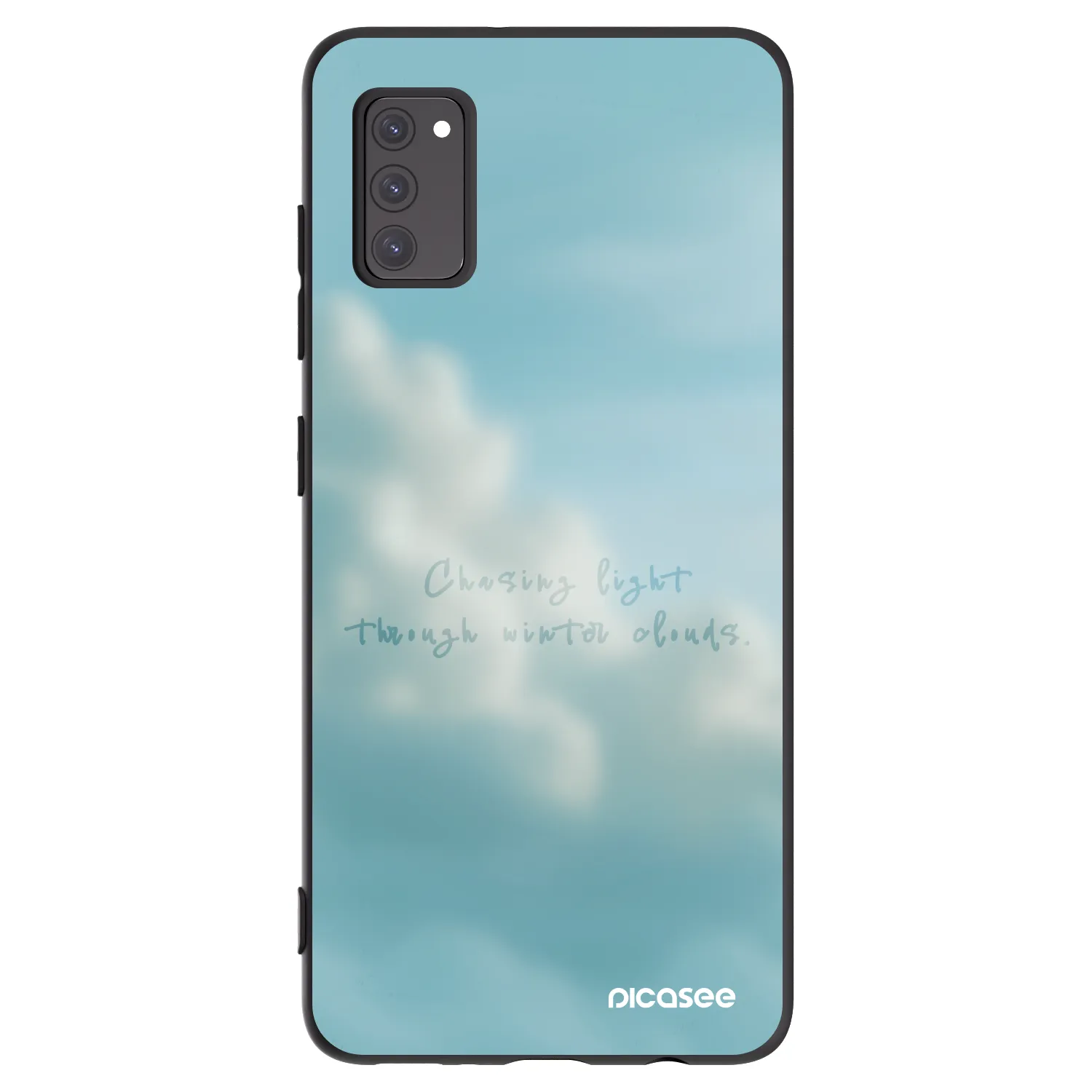 Picasee silikonowe czarne etui na Samsung Galaxy A41 A415F - CHASiNG LIGHT