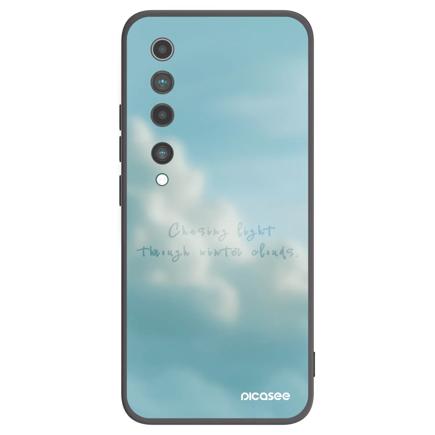 Picasee silikonowe czarne etui na Xiaomi Mi 10 - CHASiNG LIGHT