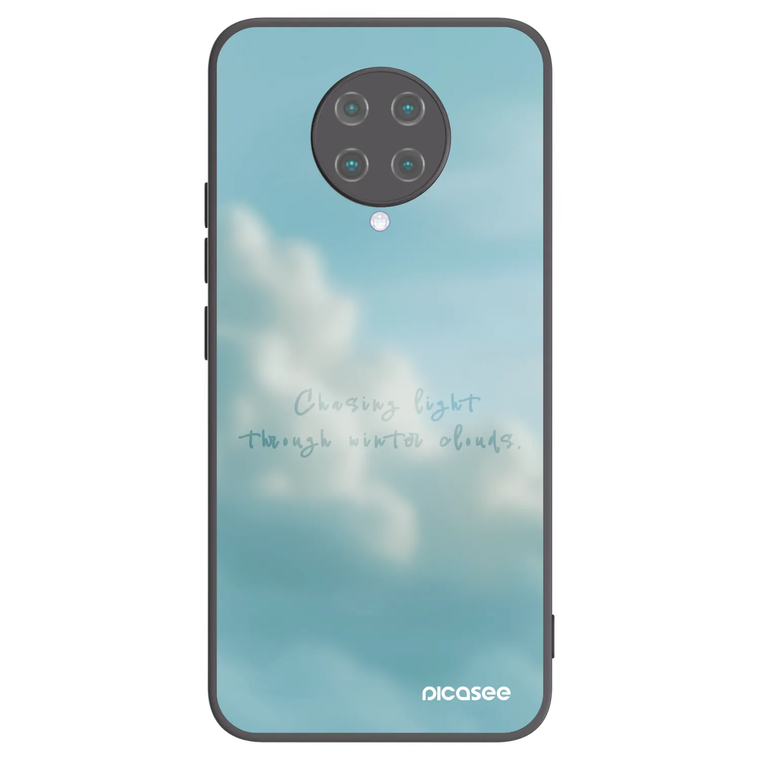 Picasee silikonowe czarne etui na Xiaomi Poco F2 Pro - CHASiNG LIGHT