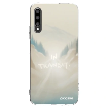Picasee silikonowe przeźroczyste etui na Honor 9X Pro - IN TRANSIT