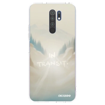 Picasee silikonowe przeźroczyste etui na Xiaomi Redmi 9 - IN TRANSIT