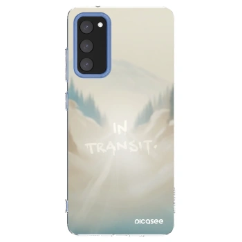 Picasee silikonowe przeźroczyste etui na Samsung Galaxy S20 FE - IN TRANSIT